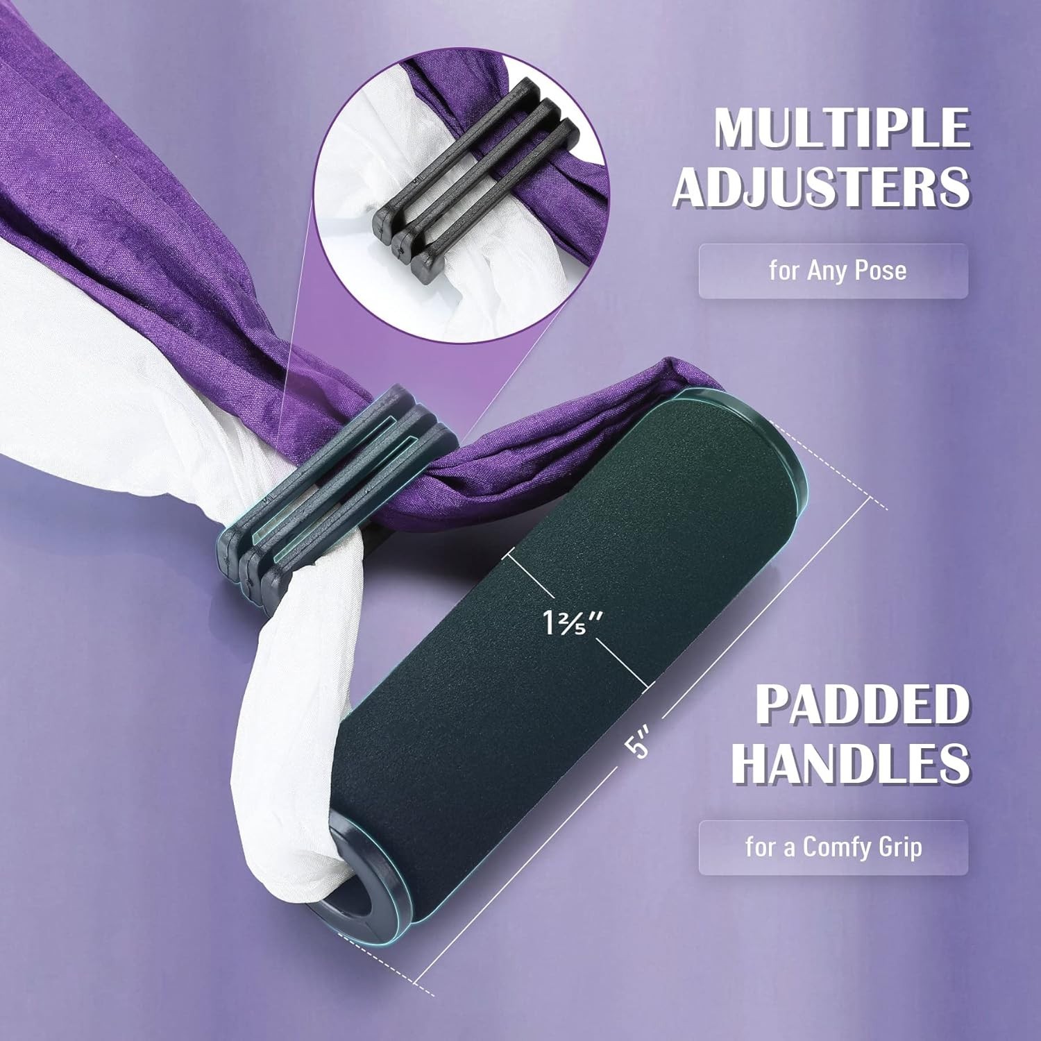 Sturdy Aerial Yoga Hammock Kit – Supports 400 lbs with Adjustable Straps