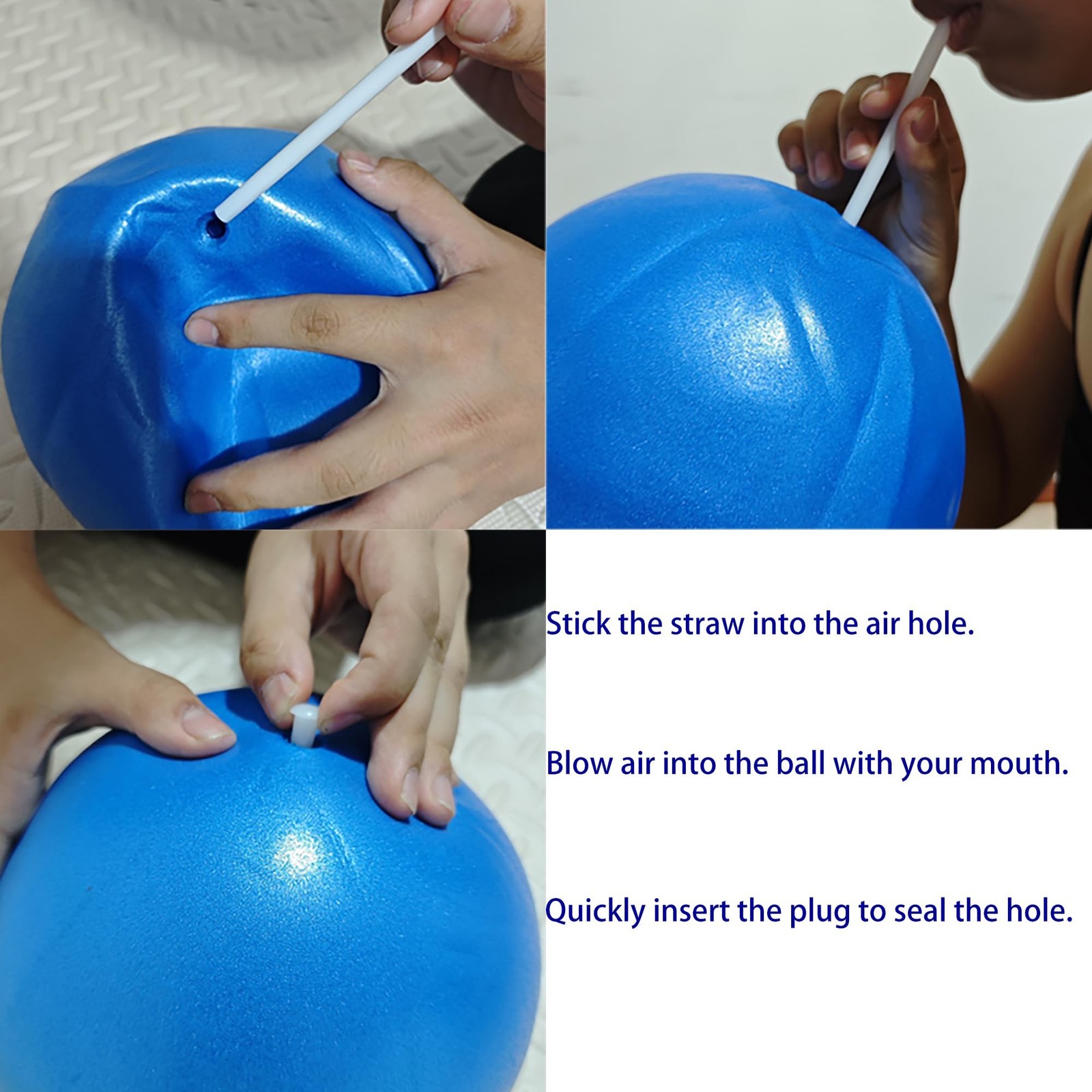 9 Inch Mini Exercise Ball – Portable Non-Slip Surface Yoga & Pilates Ball for…