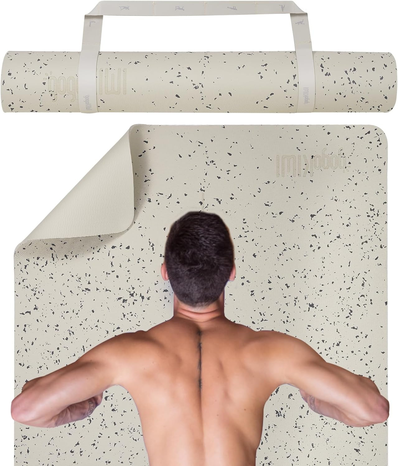 Extra Wide Yoga Mat for Men Women (72&Prime;L X 36&Prime;W) Non Slip Fitness & Exercise Mat