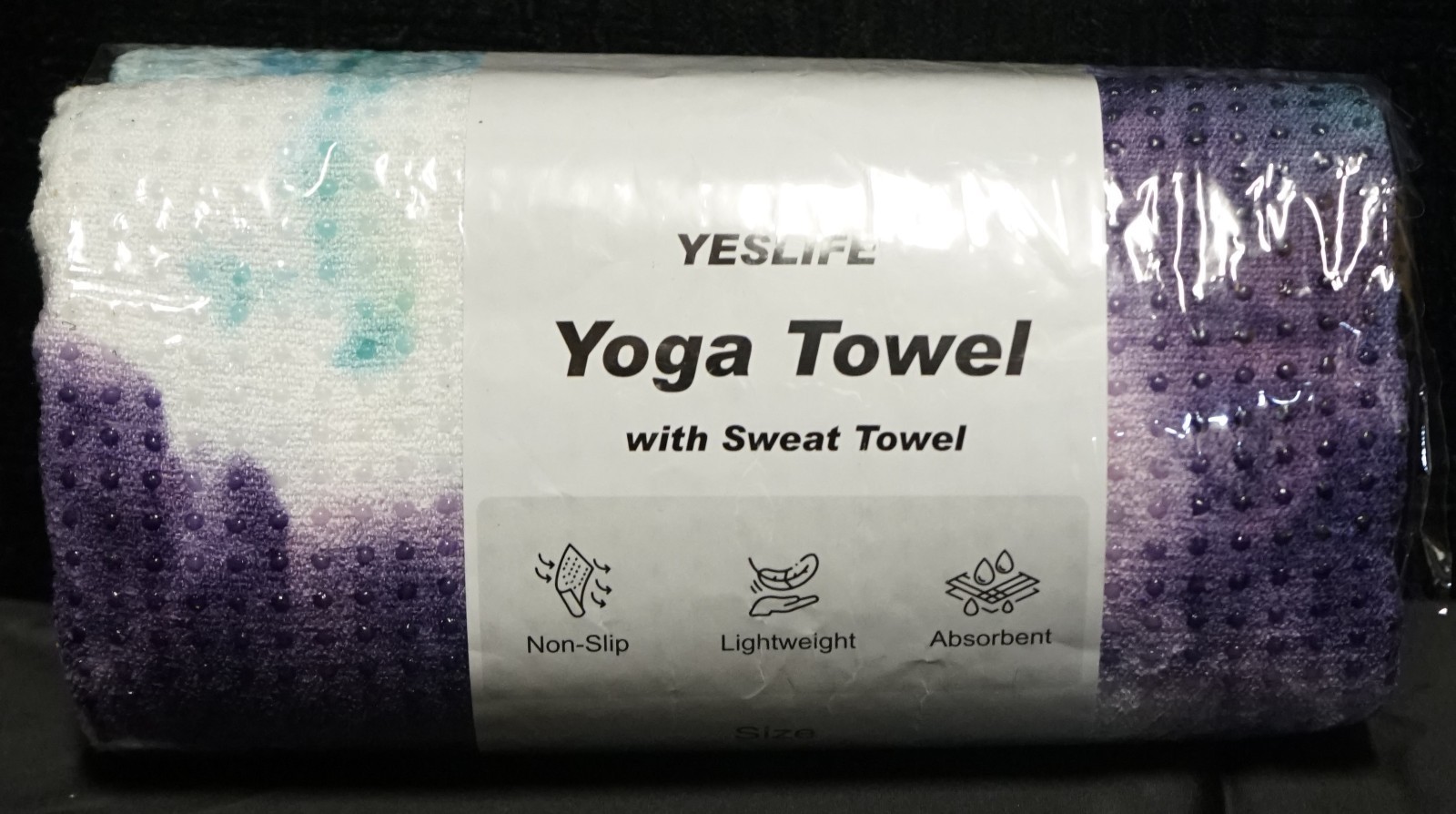 YESLIFE Non-Slip Extra Thick Hot Yoga Towel with One Sweat Towel