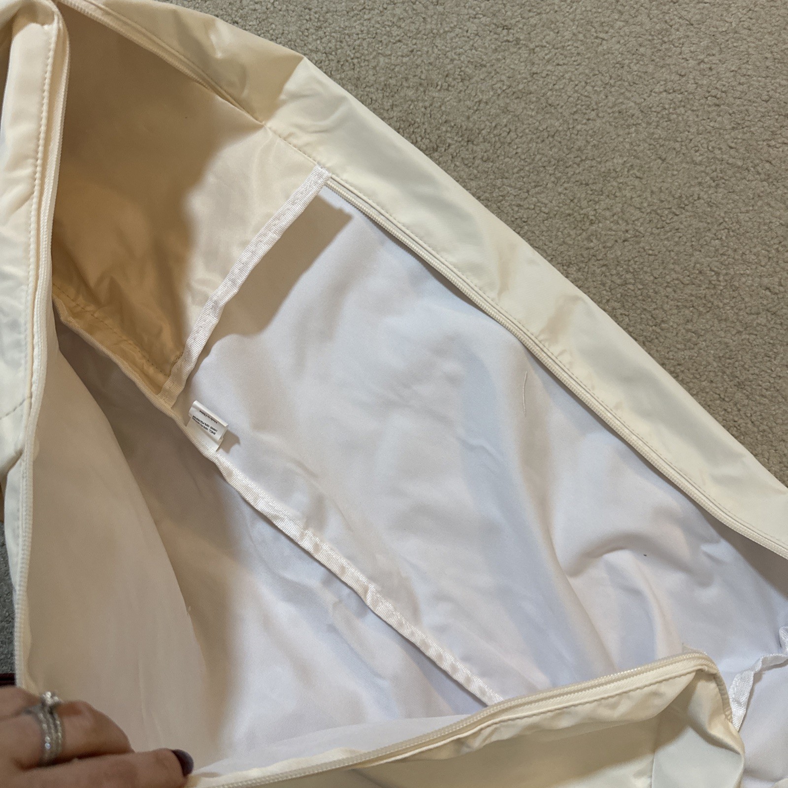 Brand New Sportsnew Yoga Mat Bag, Full Zip Cargo Carrier Bag Large Off white NWT