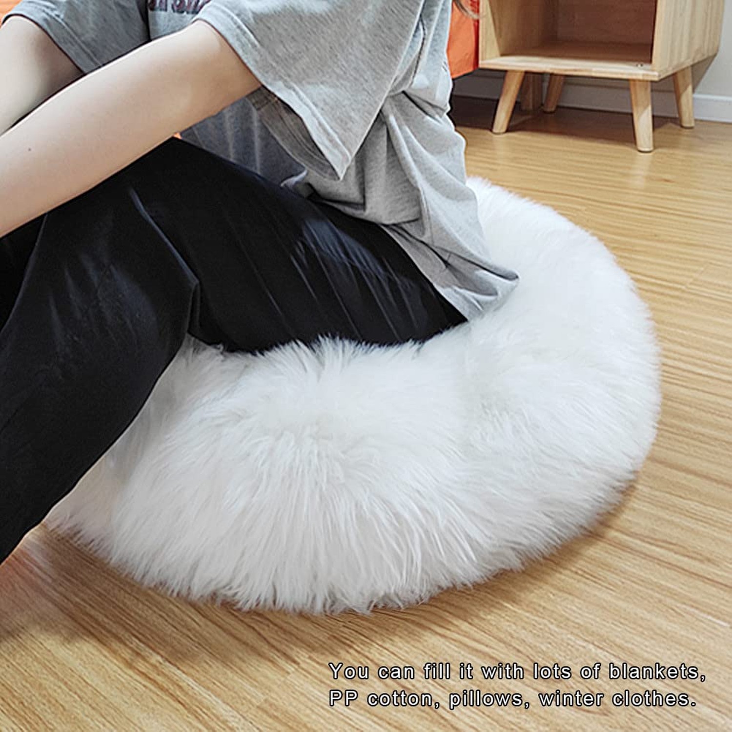 Asuprui Unstuffed Floor Pillow Meditation Cushion No Filler Large Floor Cushi…