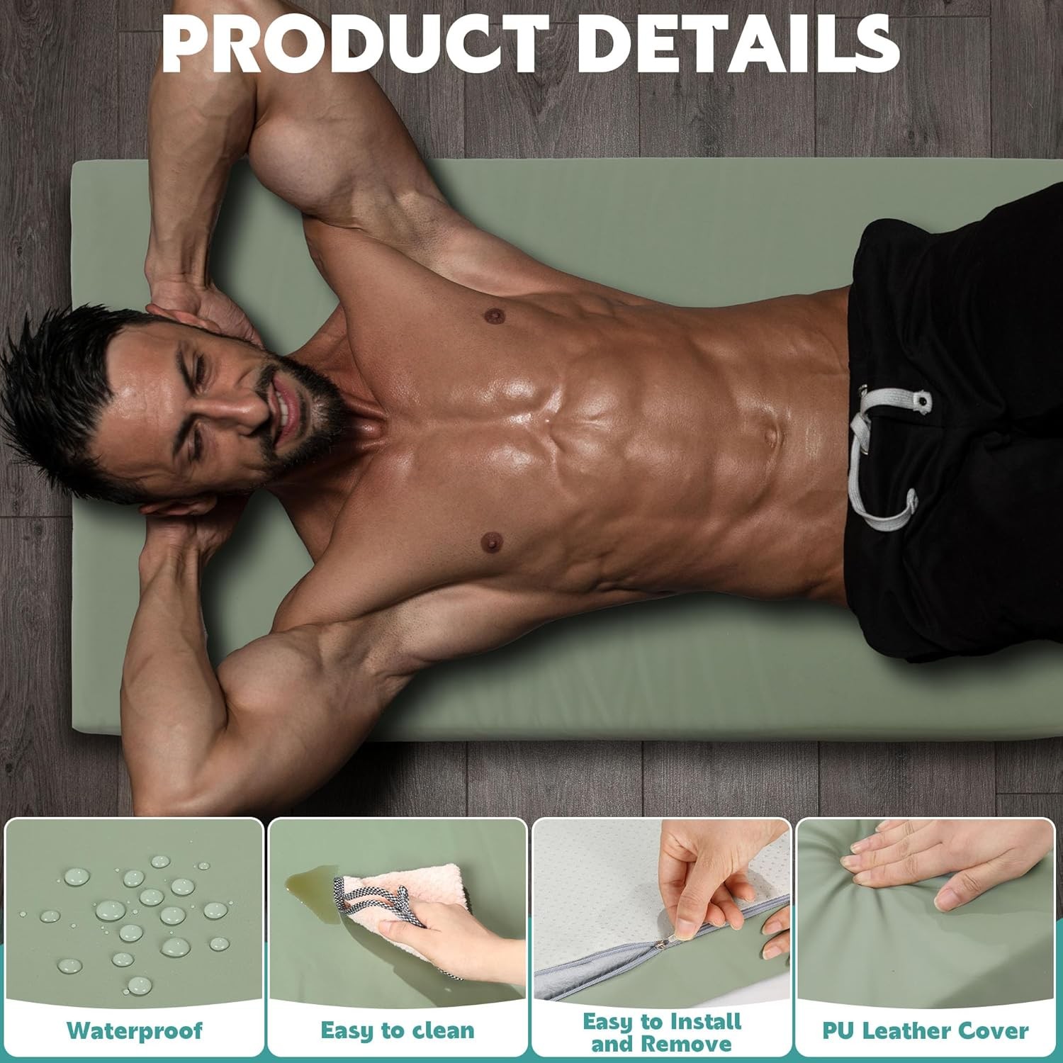 2 Inch Thick Yoga Mat 72 »x24&rsquo;x2&Prime; Foldable Extra Thick Exercise Mat Gymnastics
