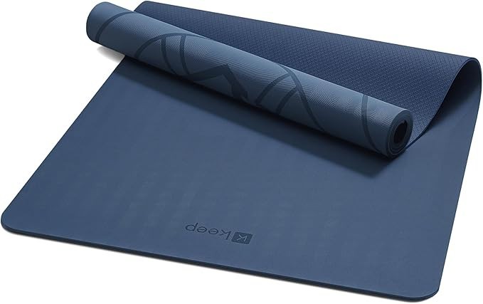 Extra Wide Yoga Mat 79×39 Inches 7mm Thick TPE Non Slip Large Exercise Mat for