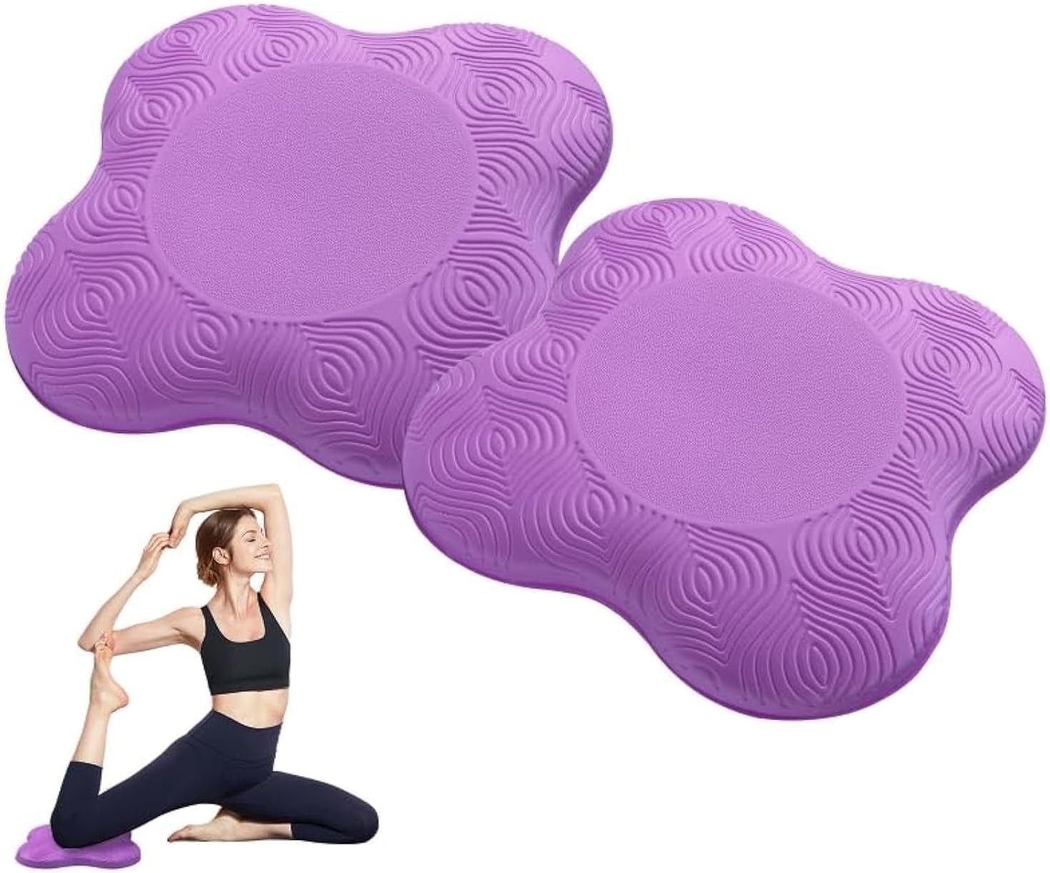 Extra Thick Foam Knee Pads – 2 Pack Yoga Mats for Knees, Elbows, Wrists