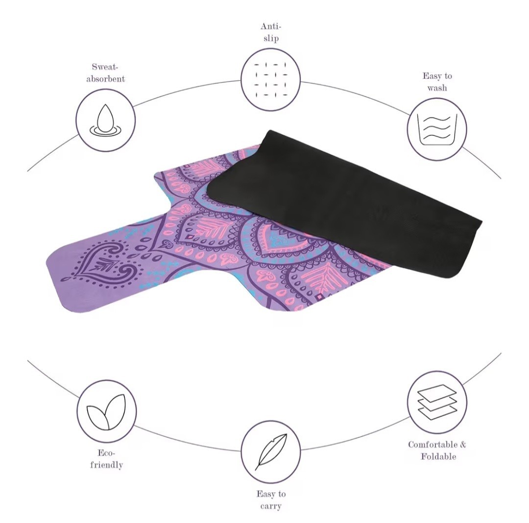 Jooeer Pilates Reformer Machine Pad-Non-slip-Lightweight-Purple-NEW OUT OF ORPKG