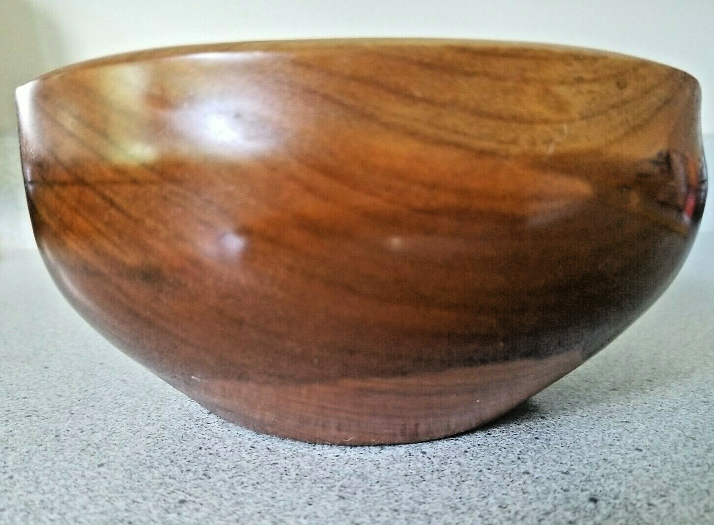 Original carved PINE BOWL with COPPER INLAY & WASH! 7.5&Prime; x 3.75&Prime; energy healing