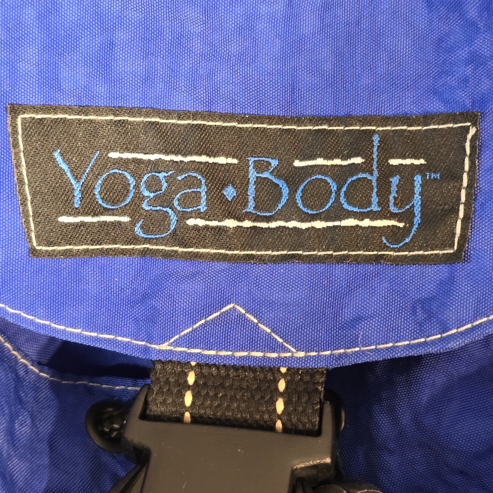 NEW Unisex Yoga Body Bright Blue Nylon Ruck Backpack Carry Yoga Mat 17”x11”x8”