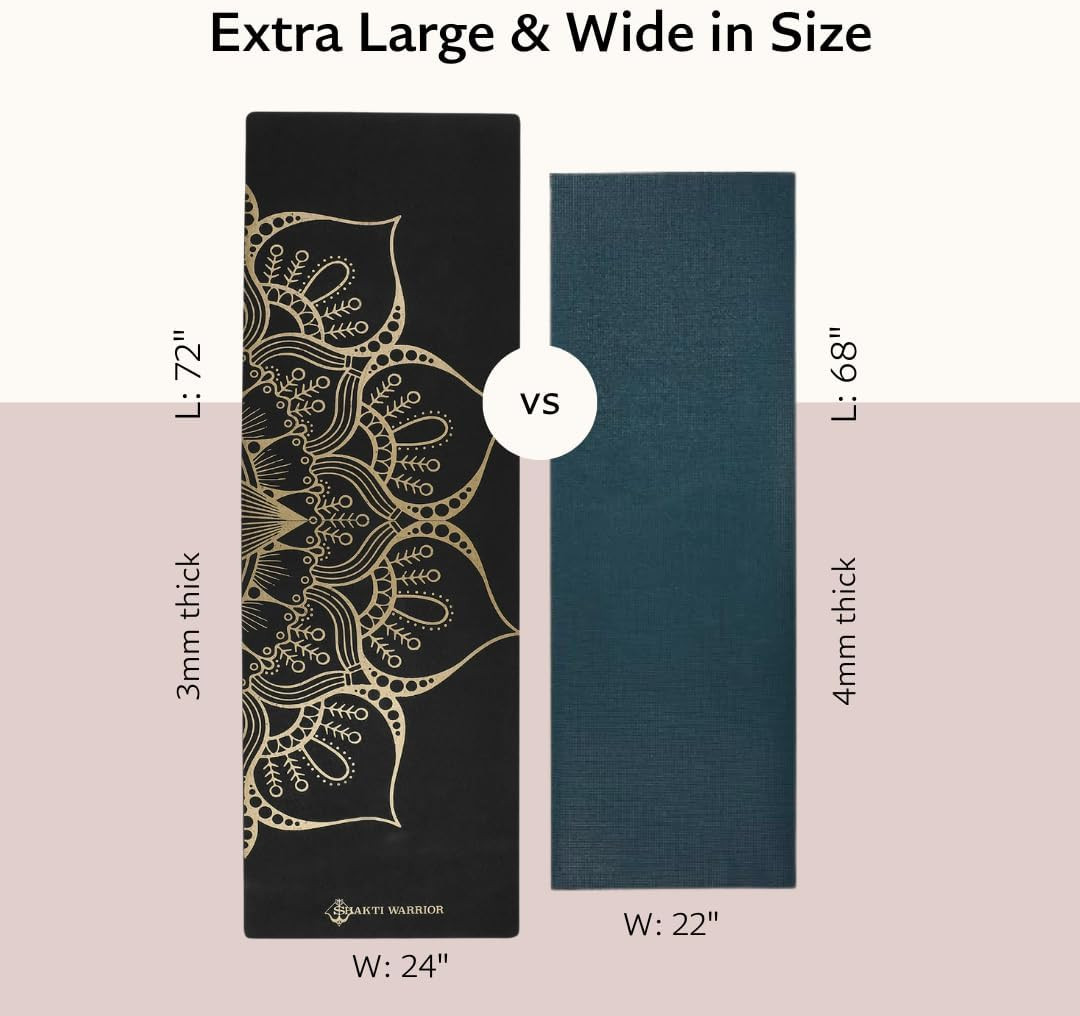 Cork Yoga Mat – Artist Designed, Premium Printed Eco-Friendly Non-Slip Mat, Grea