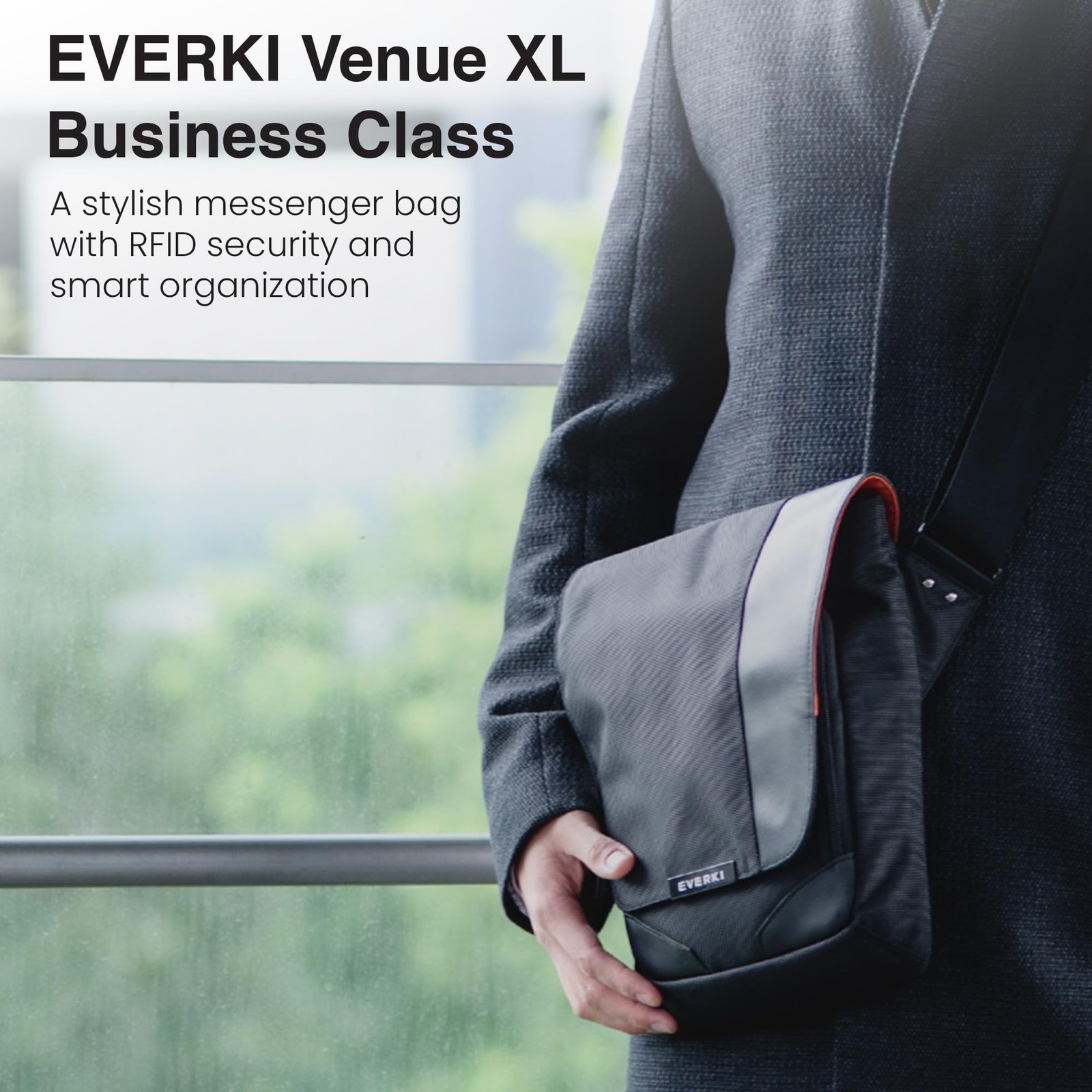 EVERKI Venue X-Large Premium Mini Messenger Bag – Ideal for Mens Crossbody Ba…