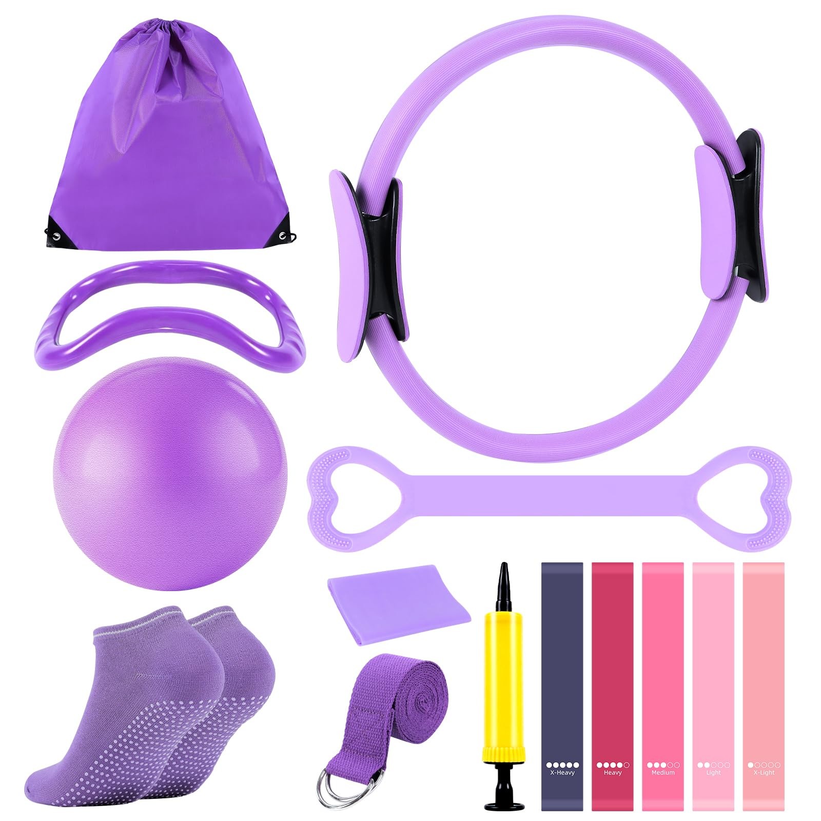 Pilates Kit for ome Workouts,13&Prime; Anti-Deformation Premium Circle,9.84&Prime; Pilate…