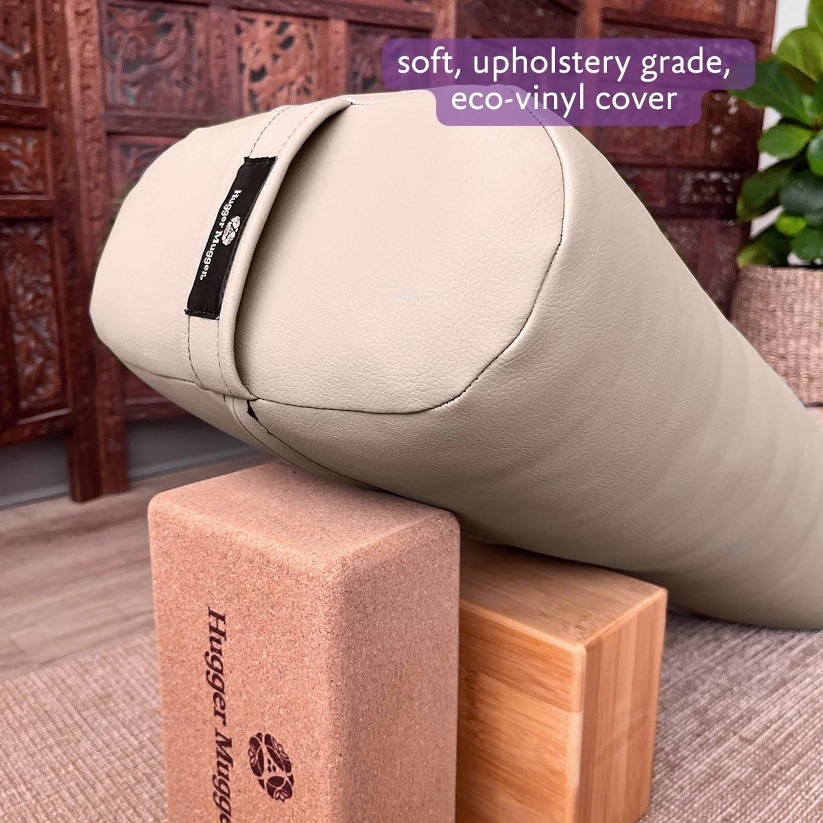 EZ Clean Standard Yoga Bolster – Sage – Firm, supportive, handmade, durable, …