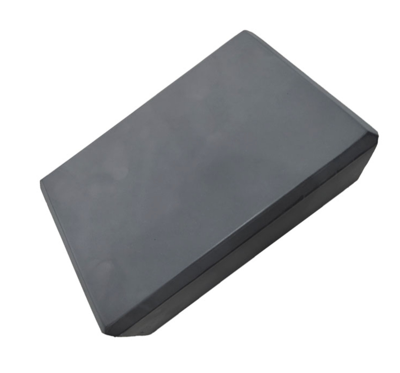 Black Yoga Block with Lavender Yoga Strap for Balance and Stability