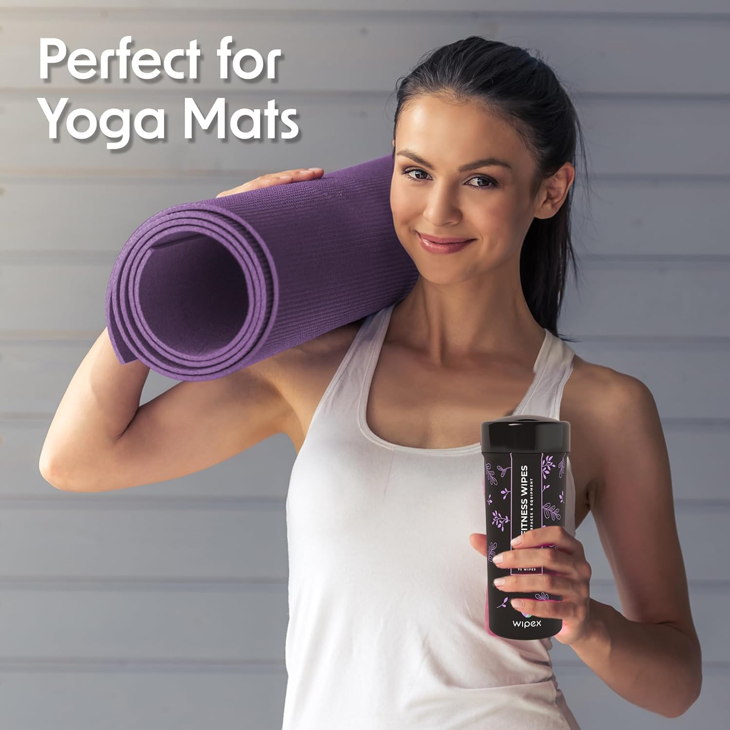 Yoga Mat Cleaner & Fitness Wipes – Natural Lavender & Vinegar Gym Equipment Clea