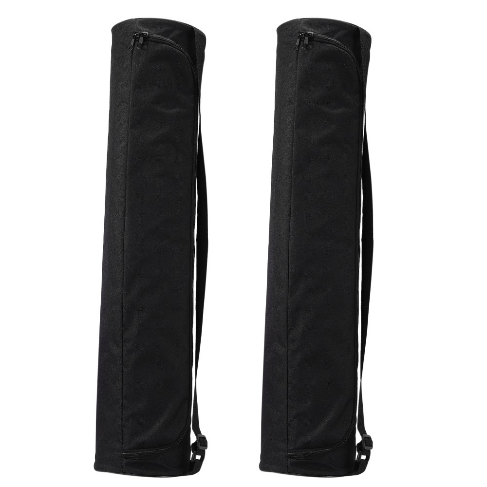 2Pcs Reusable Oxford Yoga Mat Carrier Bags with Adjustable Shoulder Strap