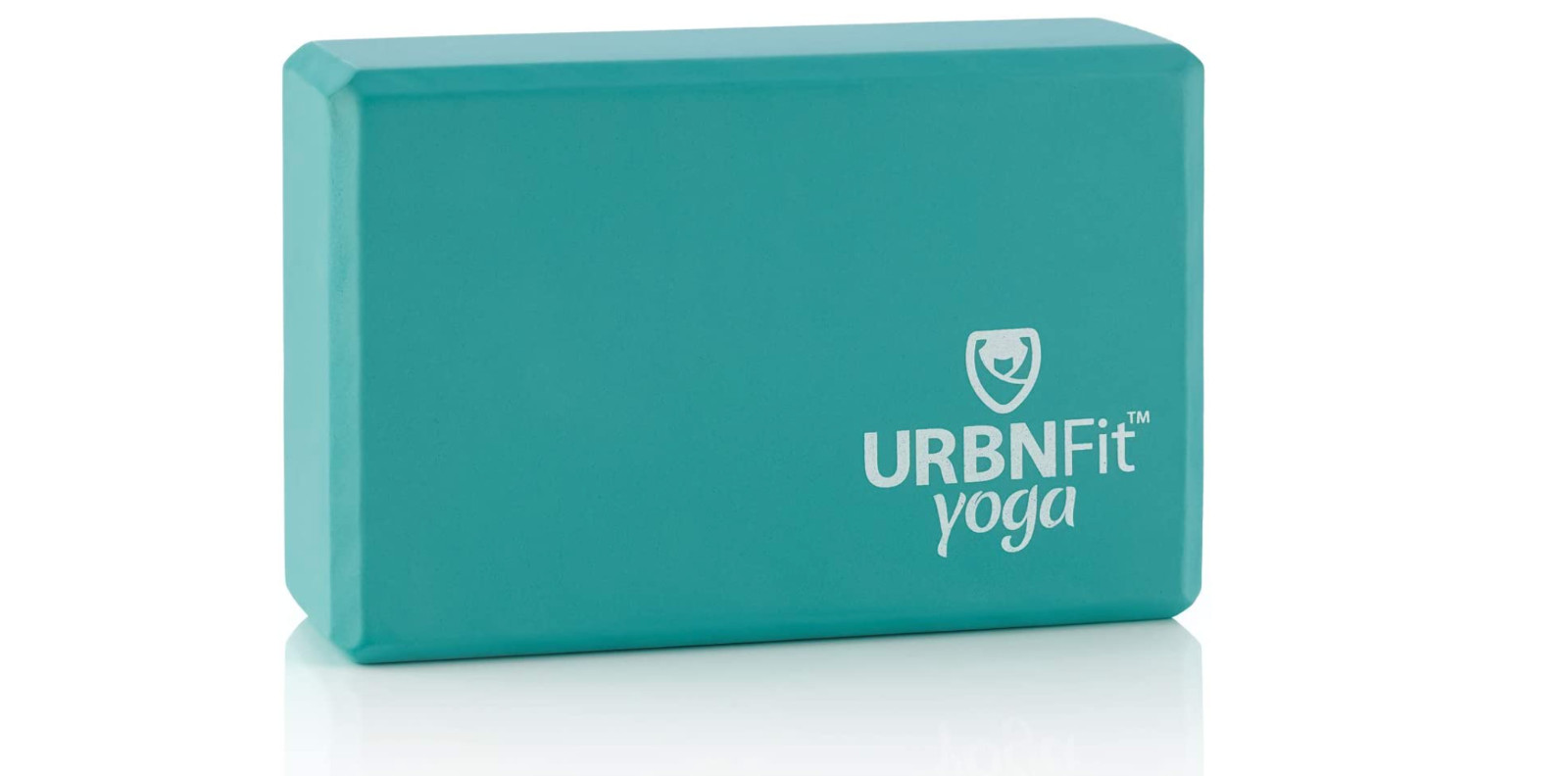 URBNFit Yoga Block – 1PC – Moisture Resistant High Density EVA Foam (Teal) NEW