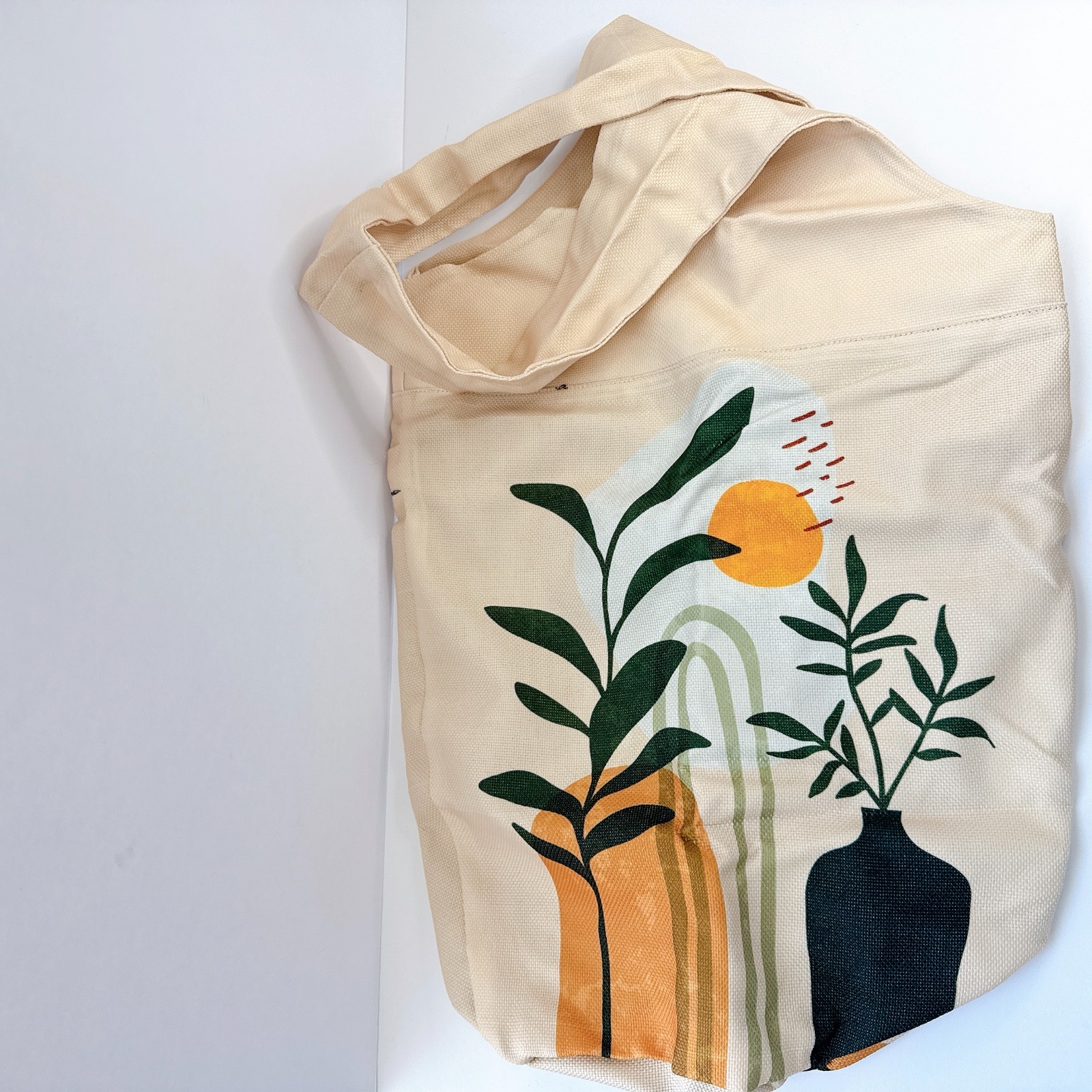 Yoga Mat Carrier Bag Boho Plants Tote Shoulder Gym Pilates Pocket Bag