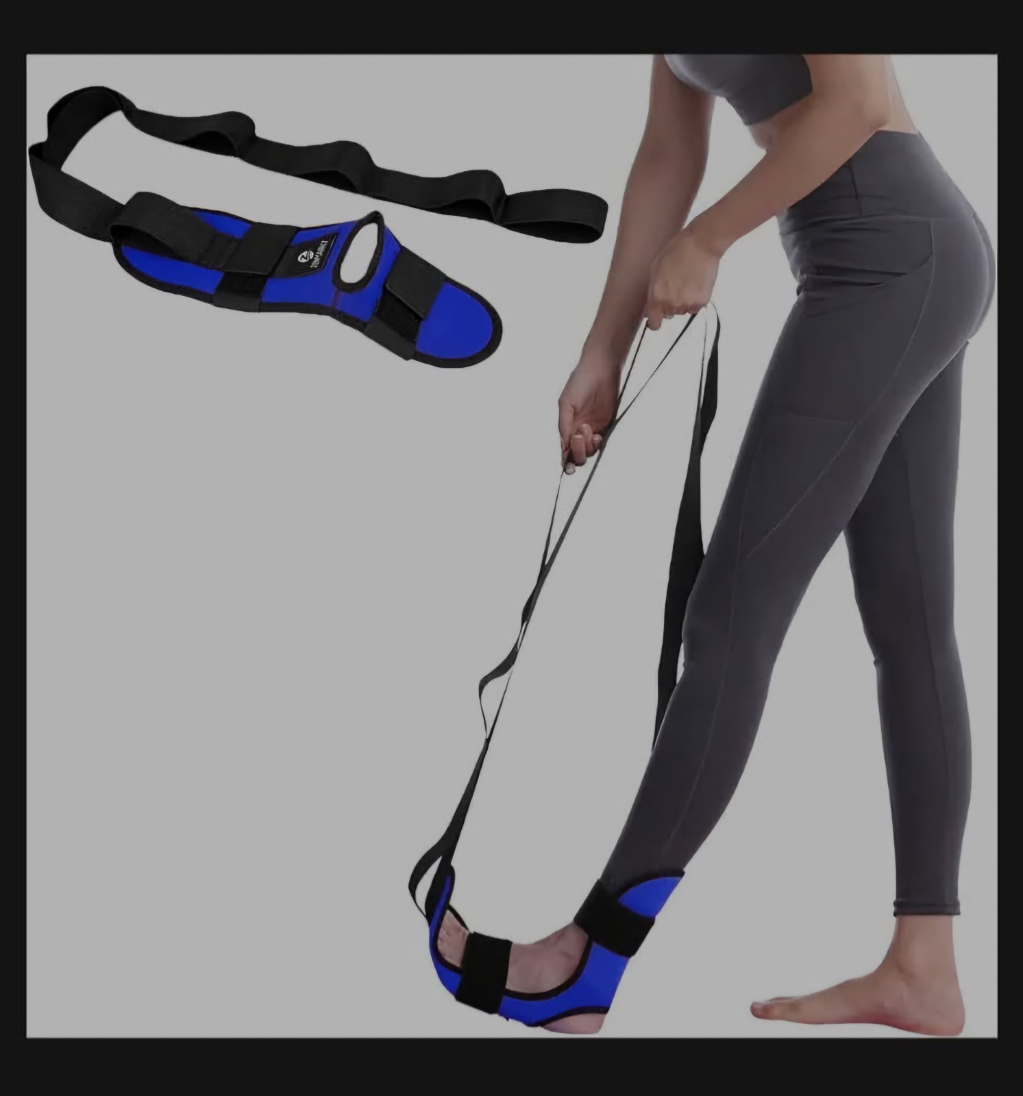 RDX Yoga Stretching Strap, Ankle Ligament Stretcher Belt with Loops Ligament…