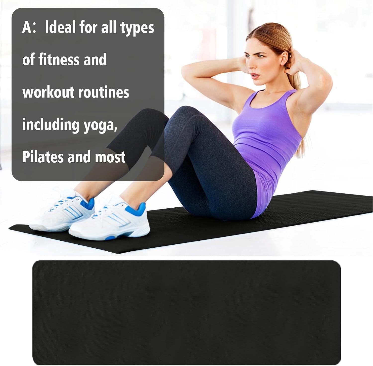 Yoga Mat – Non-Slip, Cushioned for Comfort, Free Shipping – Perfect for All Work