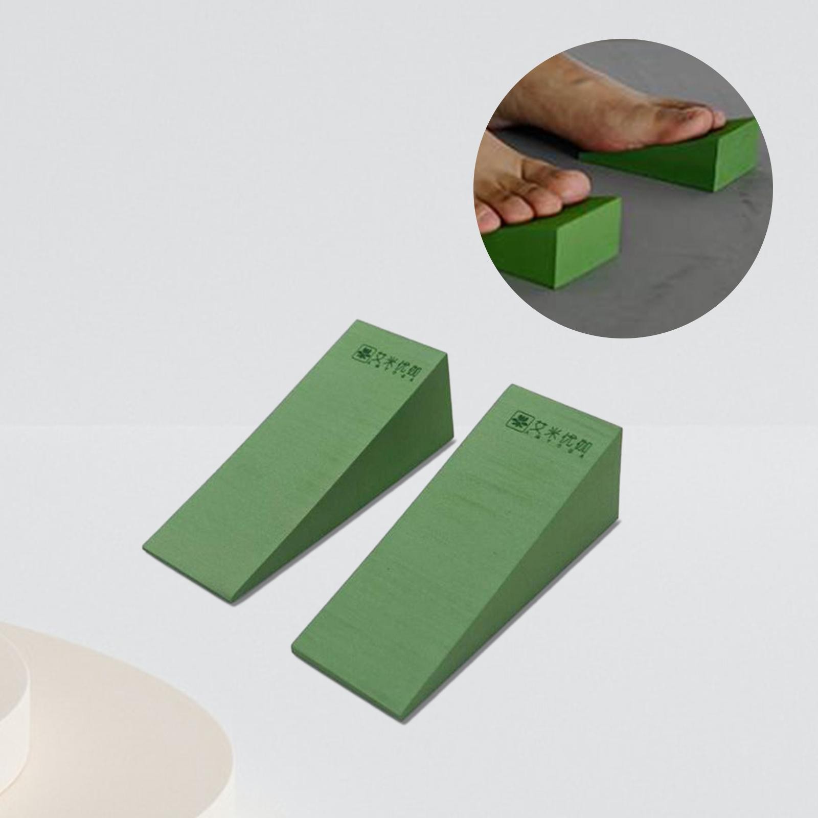 2 Pieces Yoga Foam Wedge Squat Wedge Incline Block Wrist Back Support Yoga Wedge