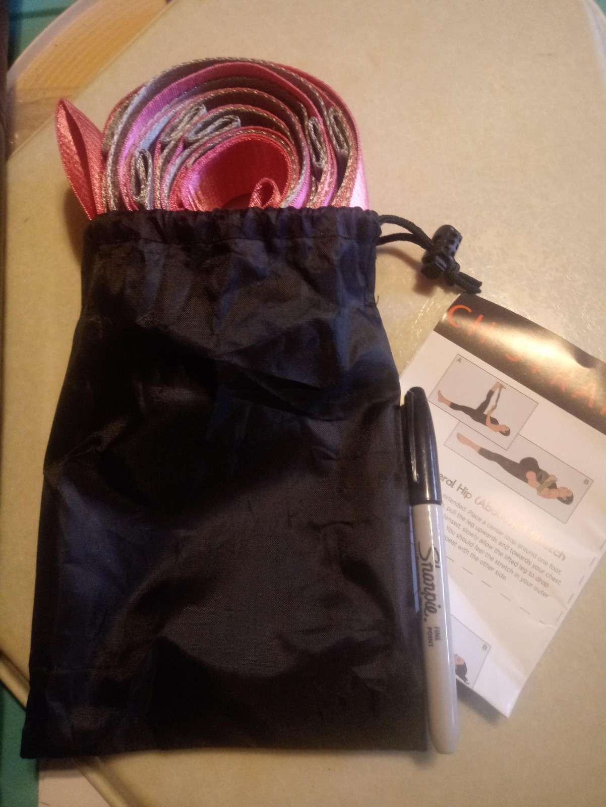 Versatile Yoga Stretch Strap – 12 Loops for Total Body Flexibility & Strength