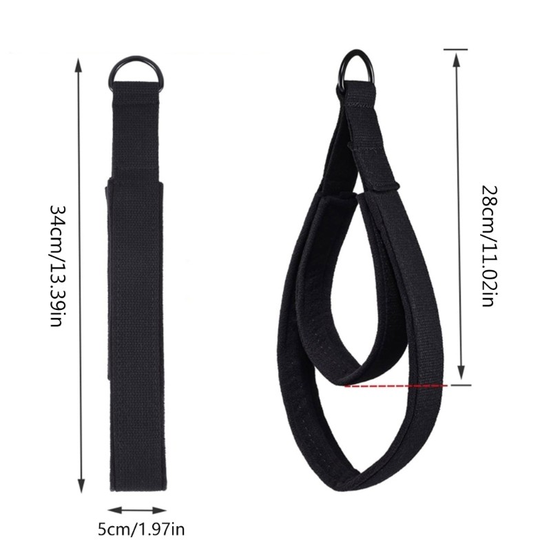 Pilates Reformer Double Straps Handle D-Ring Fitness Yoga Accessories Gift