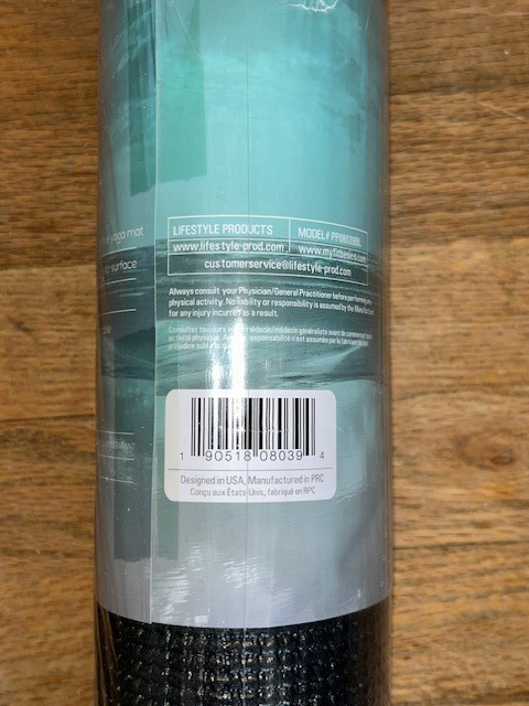 Peace + Pose 4mm Yoga Mat Black / White Lightweight Easy Clean Non Slip – NEW