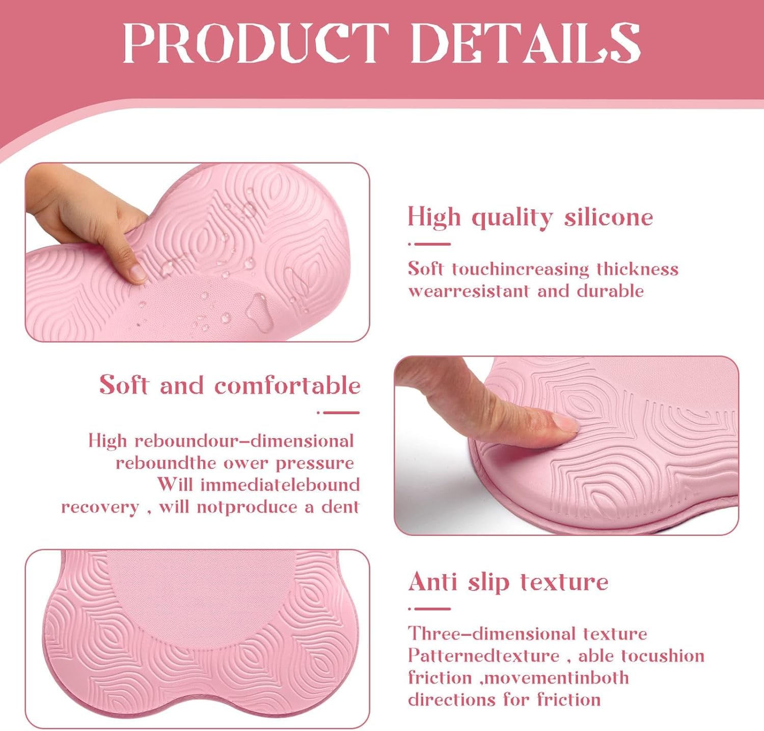 2 Packs Yoga Knee & Elbow Cushions – Extra Thick Foam for Knees, Elbows, Wrists,