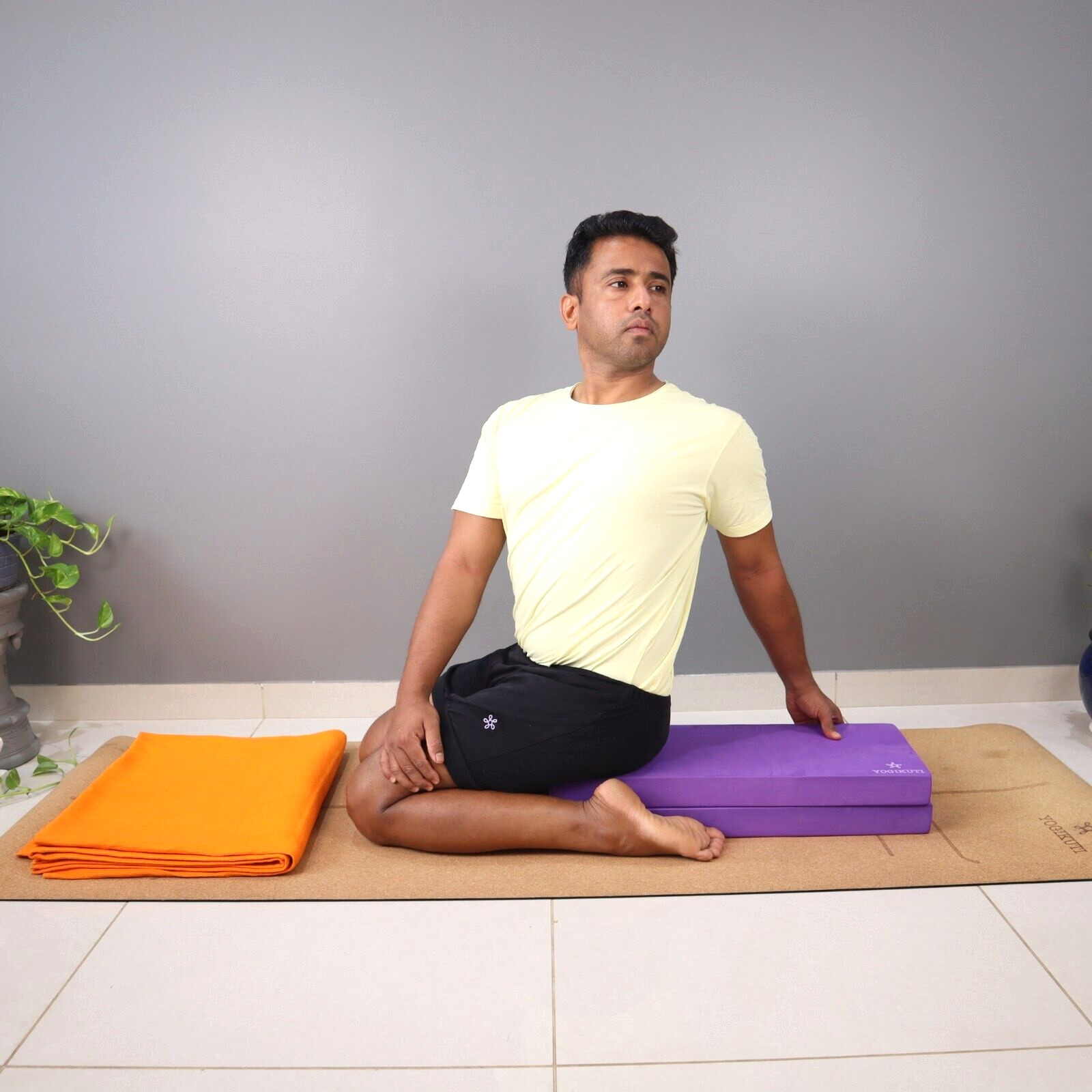 Shoulderstand Foam Block, yoga props, Iyengar yoga, Iyengar yoga props, yoga