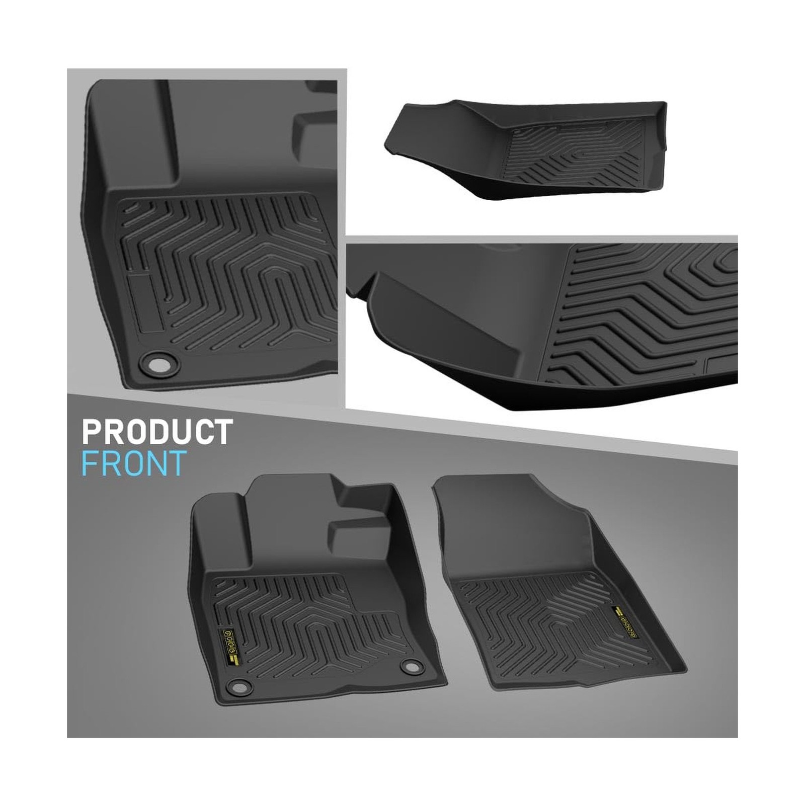TPE All-Weather Floor Liners Mats Cargo Liners Compatible with Honda Civic Se…
