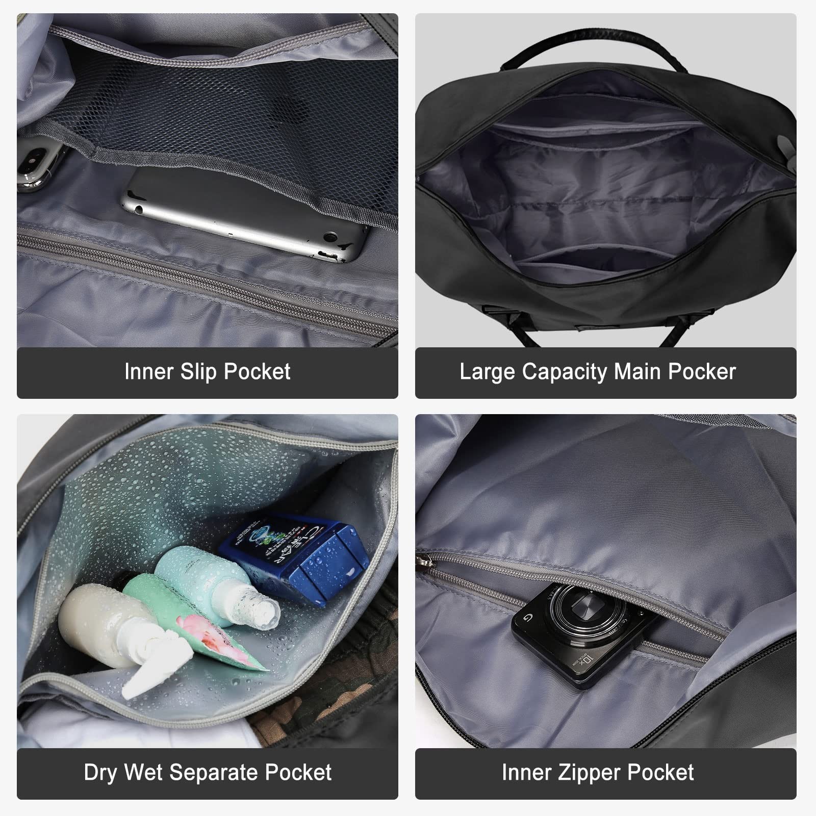 Sport Travel Duffle Bag Large Gym Tote Bag for Women, Weekender Bag Carry on …