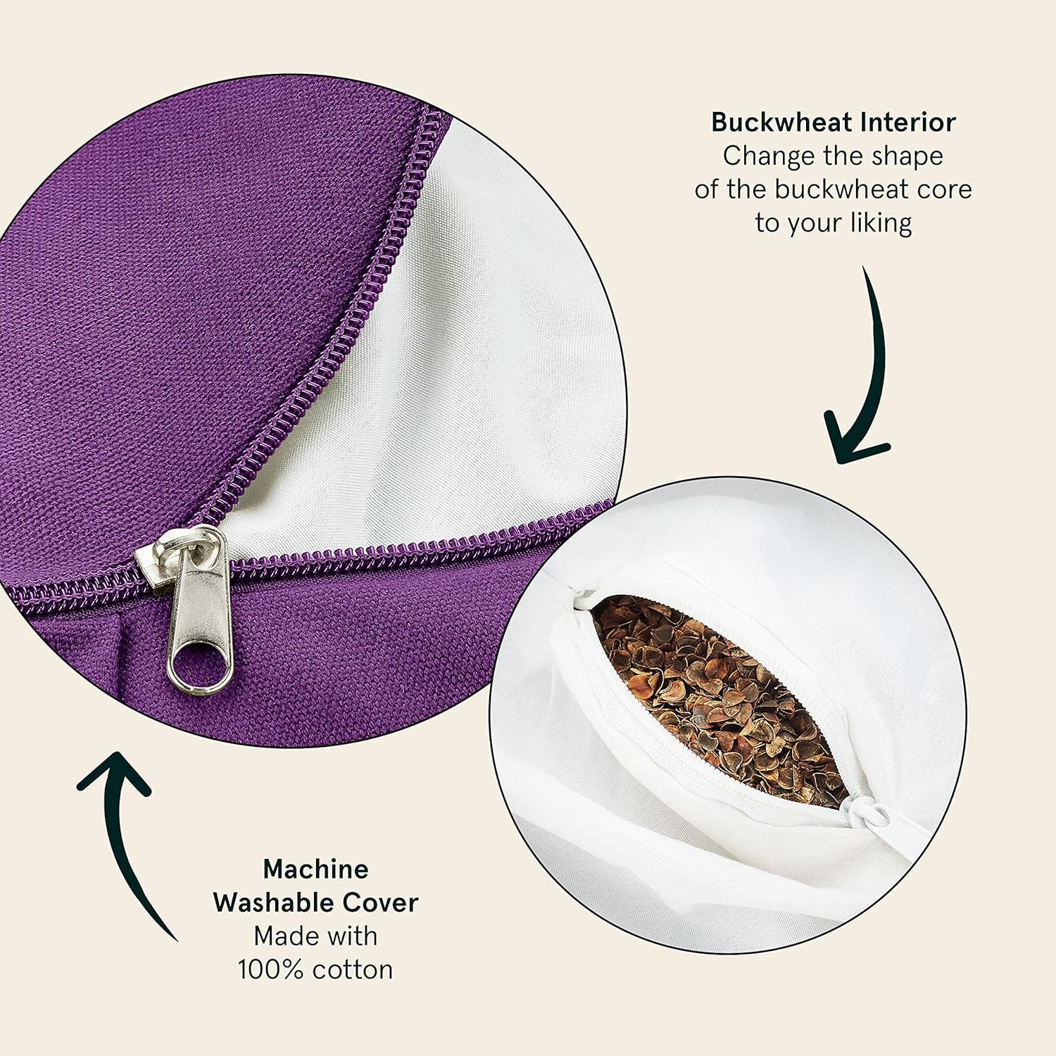 Retrospec Sedona Zafu Meditation Cushion Filled w/Buckwheat Hulls -… Fast Ship