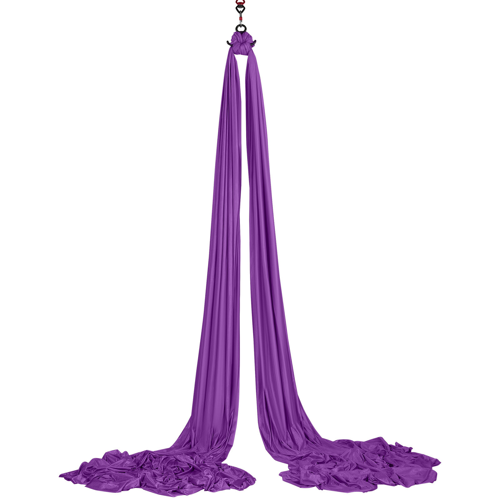 VEVOR Aerial Silk Yoga Swing Set 8.7 Yards Hammock Trapeze Inversion Fly Purple