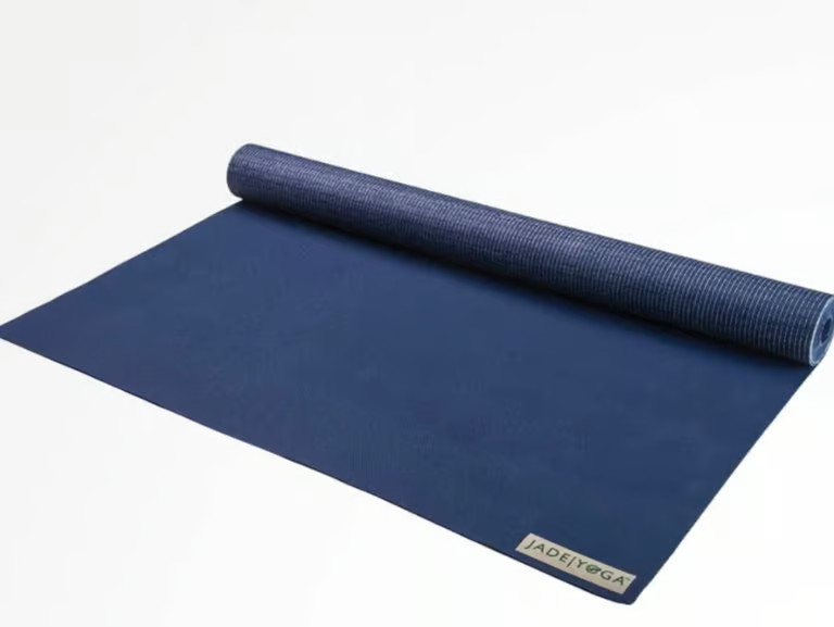 Jade Yoga Voyager Mat – Midnight Blue, Size 68×24&Prime; Pilates