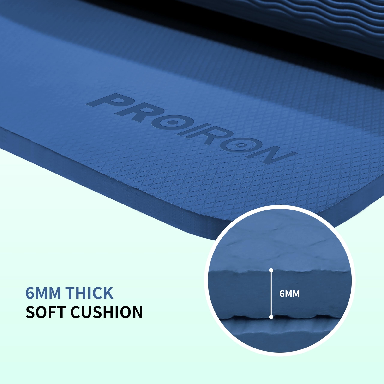 PROIRON Foldable 72“x24&Prime;x0.24”(6mm) TPE Yoga Mat,NOT PVC!!!-Folding