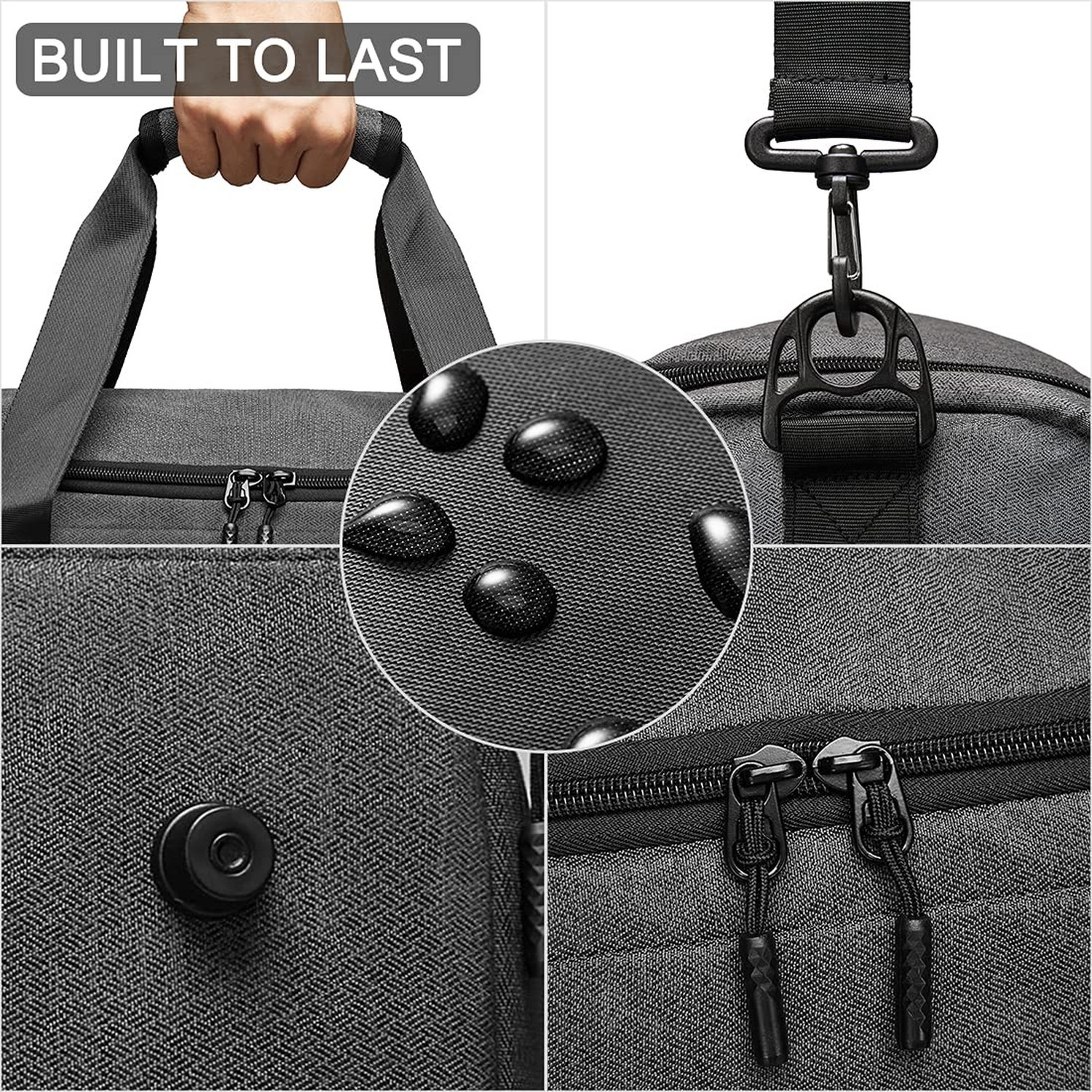 Gym Bag for Men Women, Small Fitness Workout Sports Bag with Wet Pocket & Sho…