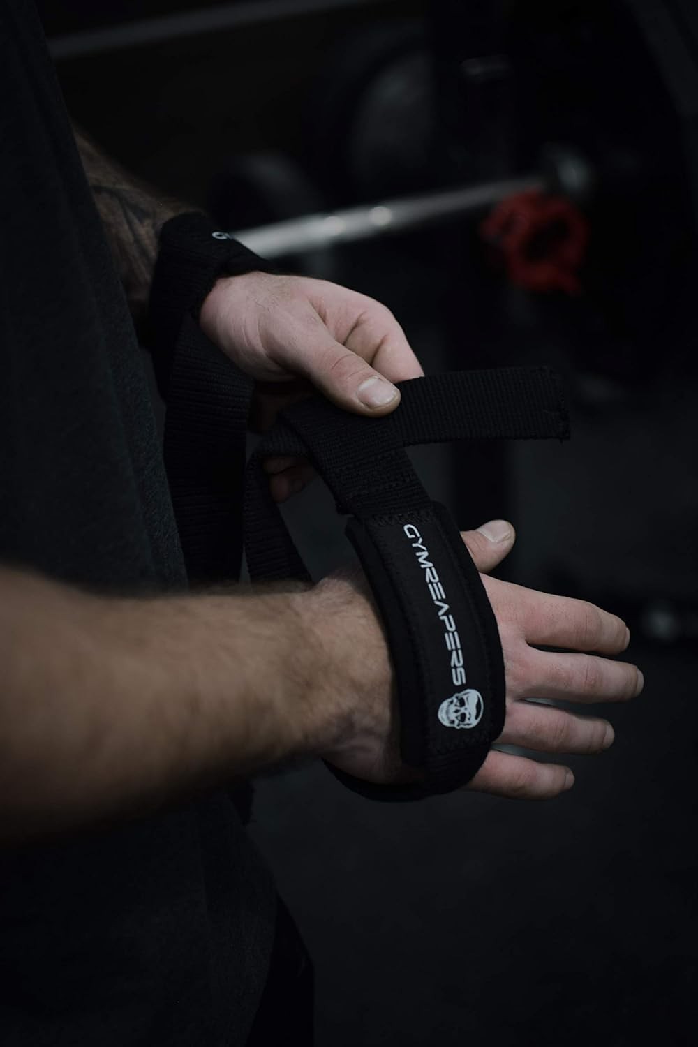 Lifting Wrist Straps Neoprene Padding Cotton Webbing Weightlifting Powerlifting