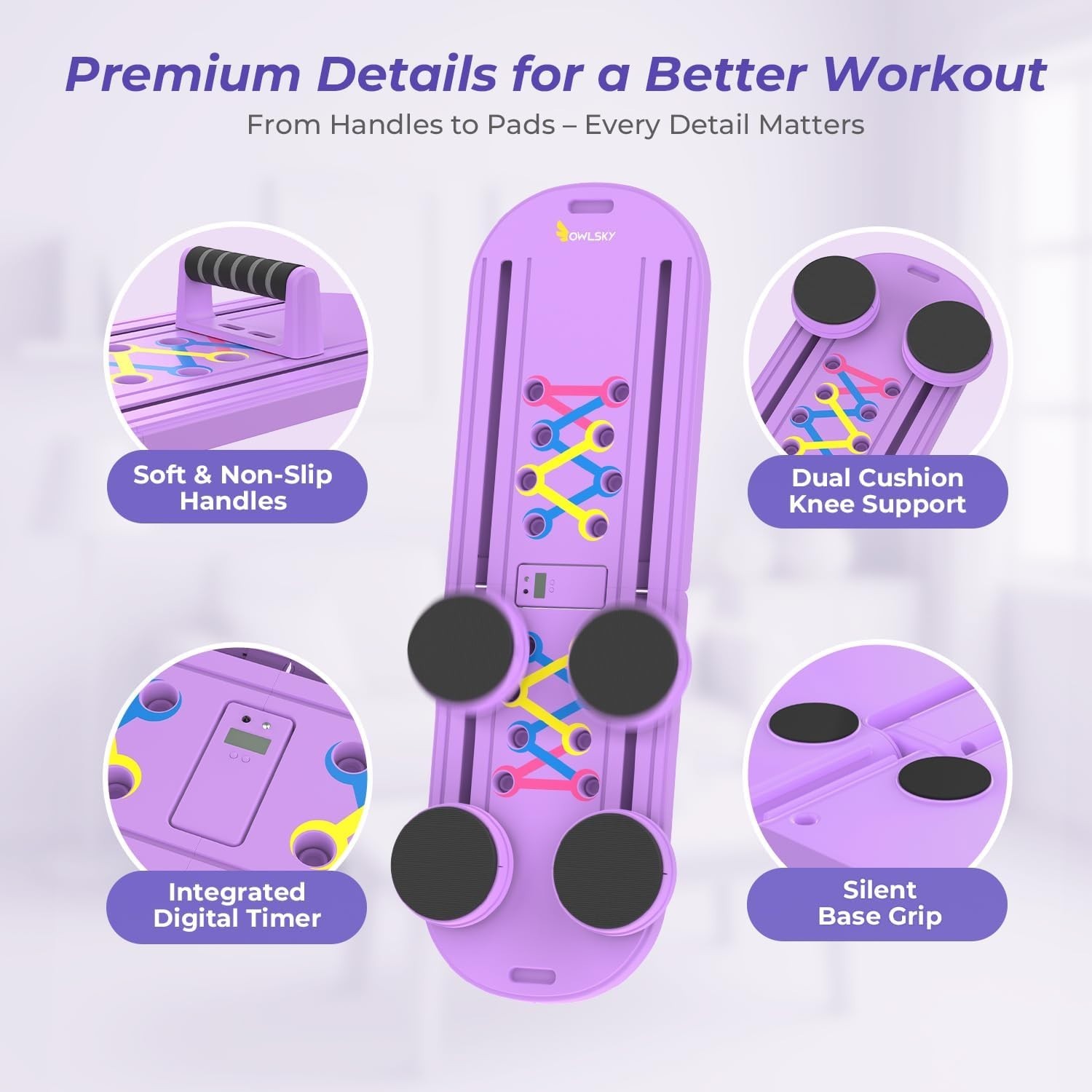 Pilates Reformer Board – 5-in-1 Foldable Pilates Machine for Home Workout
