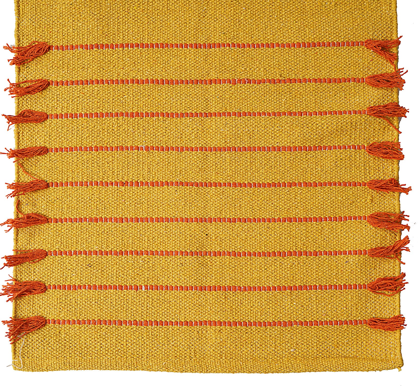Yoga Mat and Sound Bath Meditation Rug: 100% Cotton, Non-Toxic, Handmade