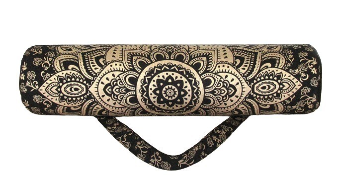 Lot of 10 Yoga Mat Bags Black Gold Mandala Hippie Carry Strap Gym Hippie Gypsy