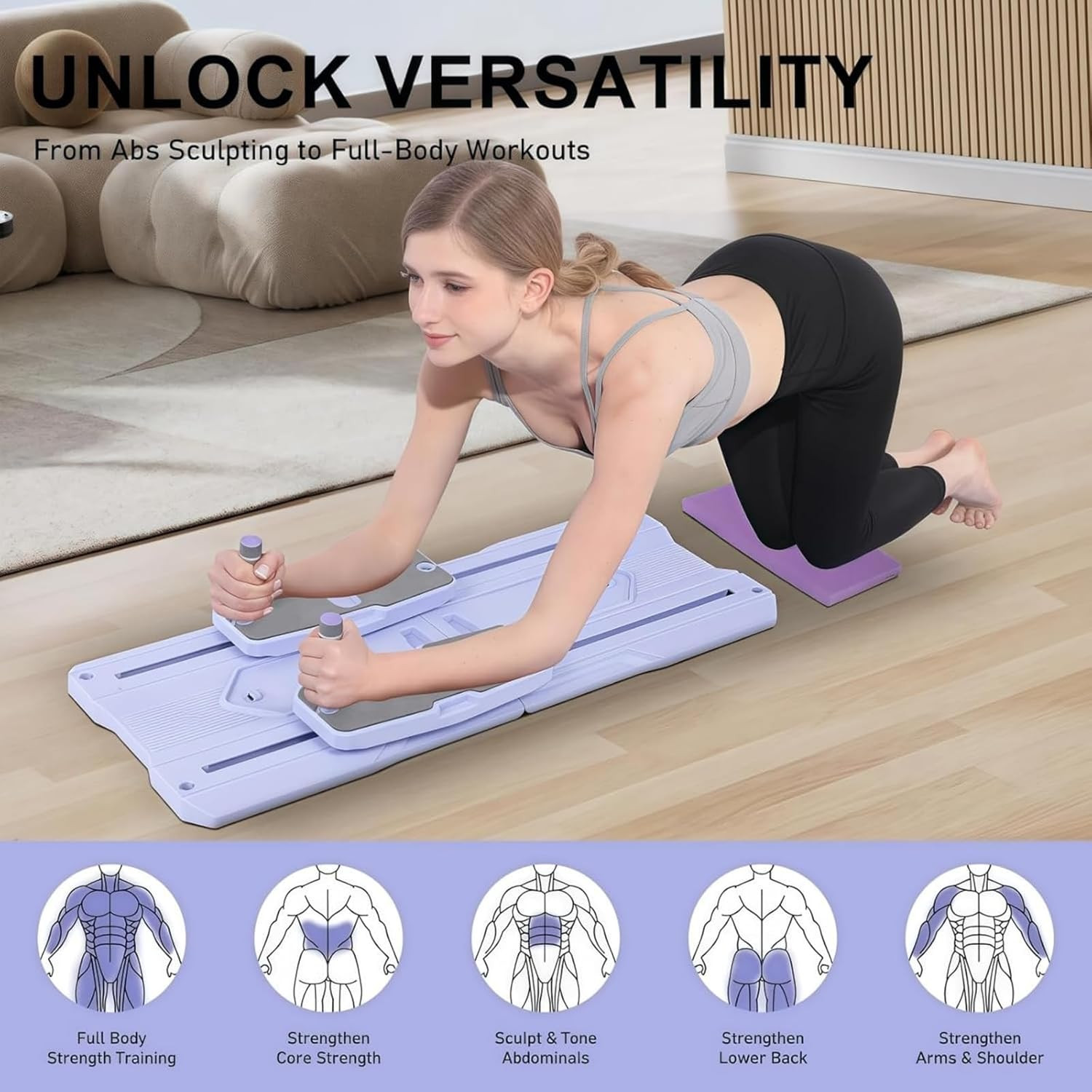 Pilates Reformer Board Set – 2026 Foldable 8-In-1 Pilates Machine for Full Body