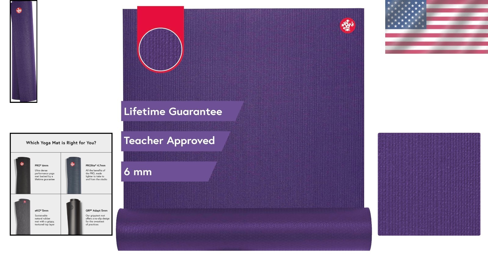 PRO Yoga Mat – Non-Slip Bottom – Teacher Recommended