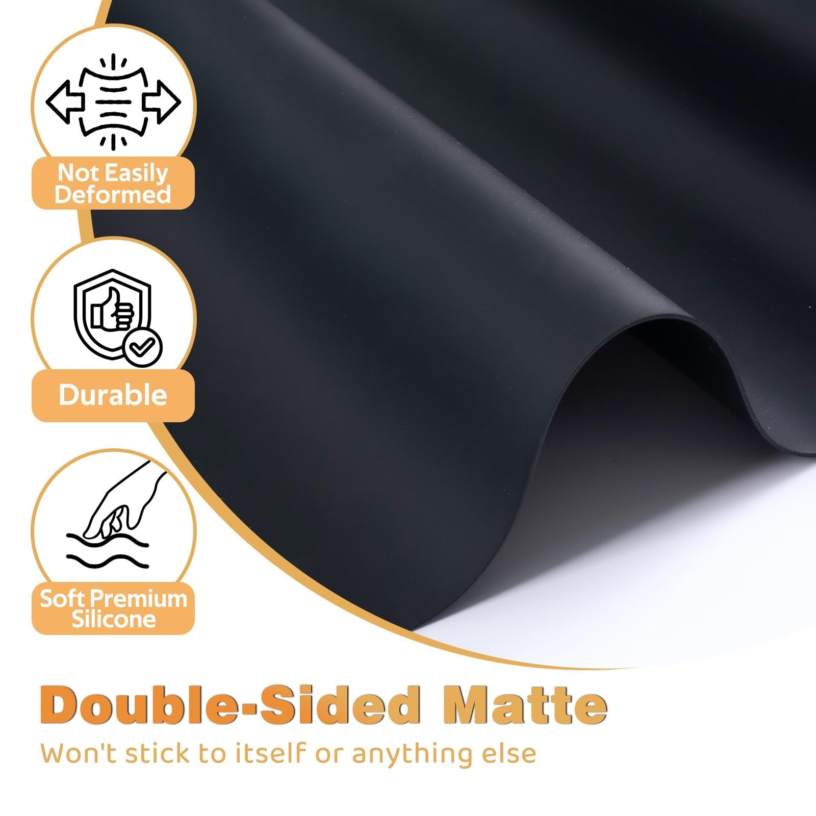 49.2&Prime; x 15.7&Prime; Large Silicone Mat for Kitchen Counter Protector, Cuttable Sili…