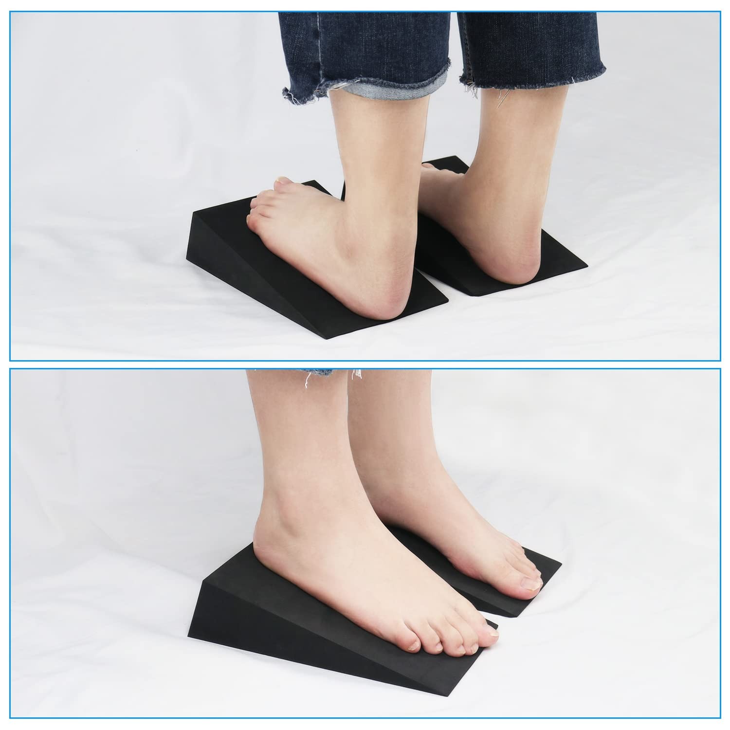 12 » Hard Foam Wedge Slant Board – 2 Pcs Calf Stretcher for Yoga, Squats and …