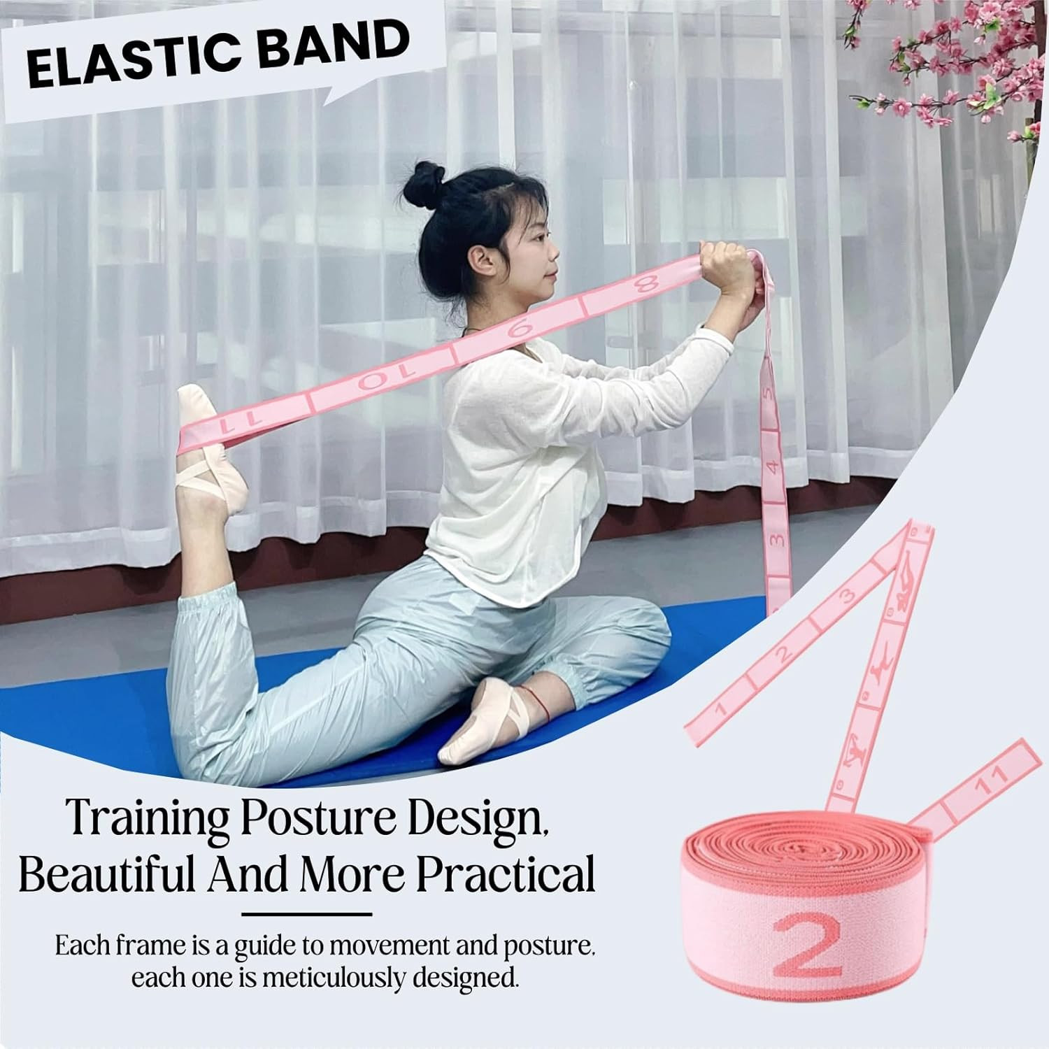 Multi-Loop Stretch Band for Yoga, Pilates, Dance, and Physical Therapy