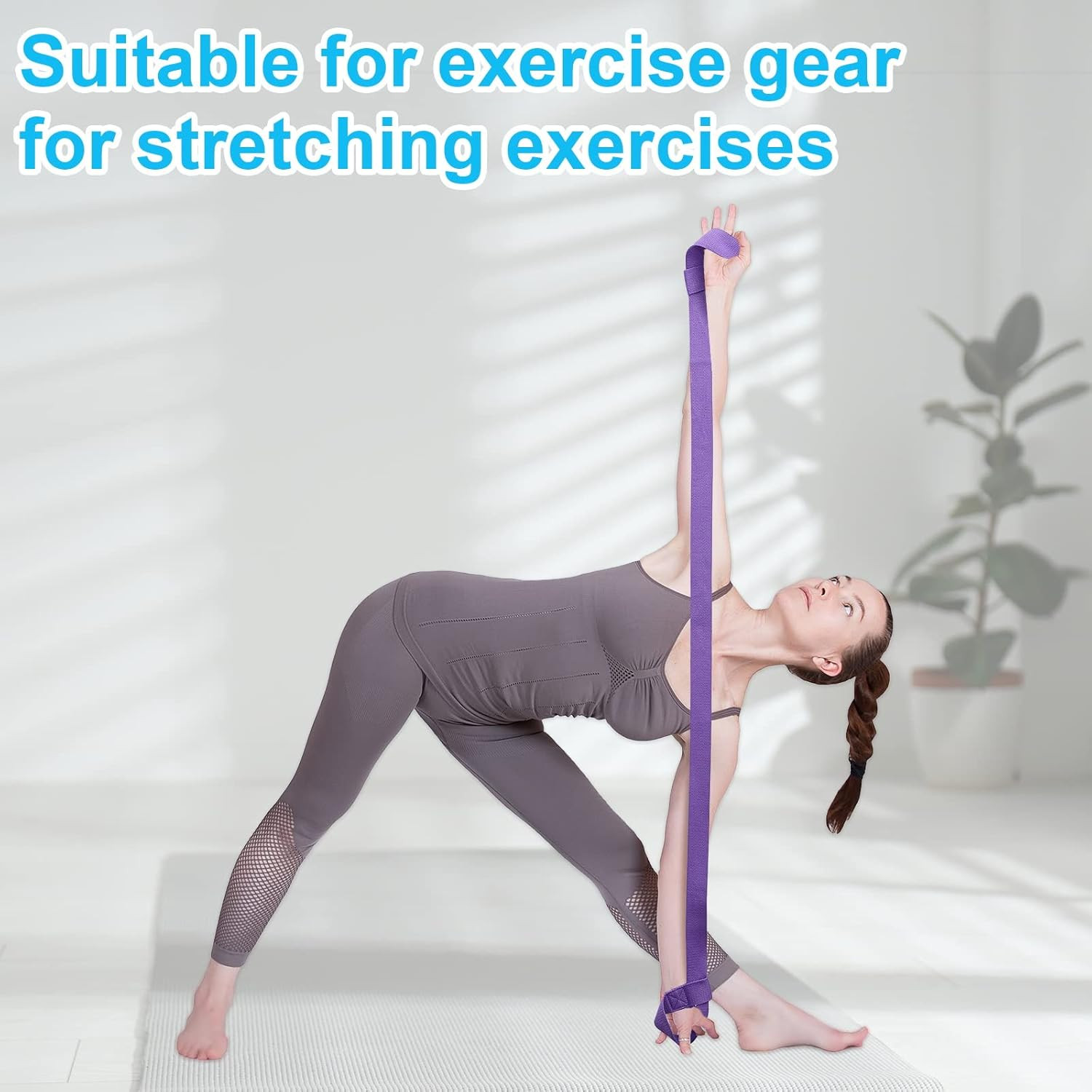 4 Pcs Yoga Mat Straps for Carrying Yoga Mat Holder Adjustable Thick Carrier Exer