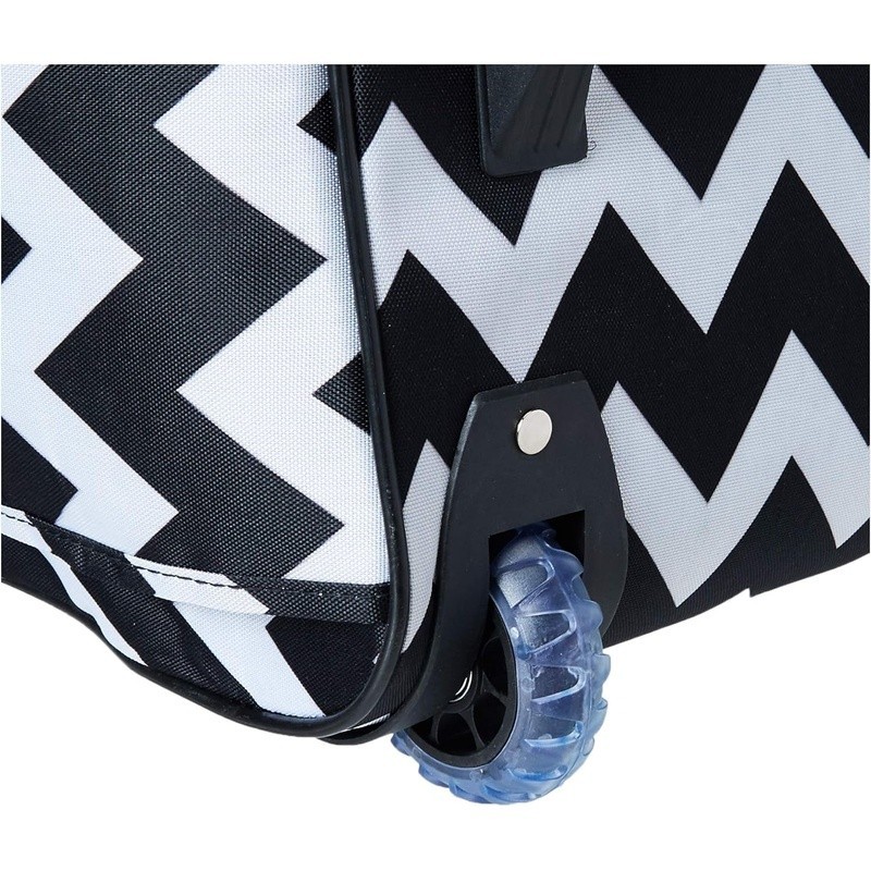 22 Inch Rolling Duffel Bag Soft-Sided Travel Bag W/ Wheels Heavy Duty Zipper