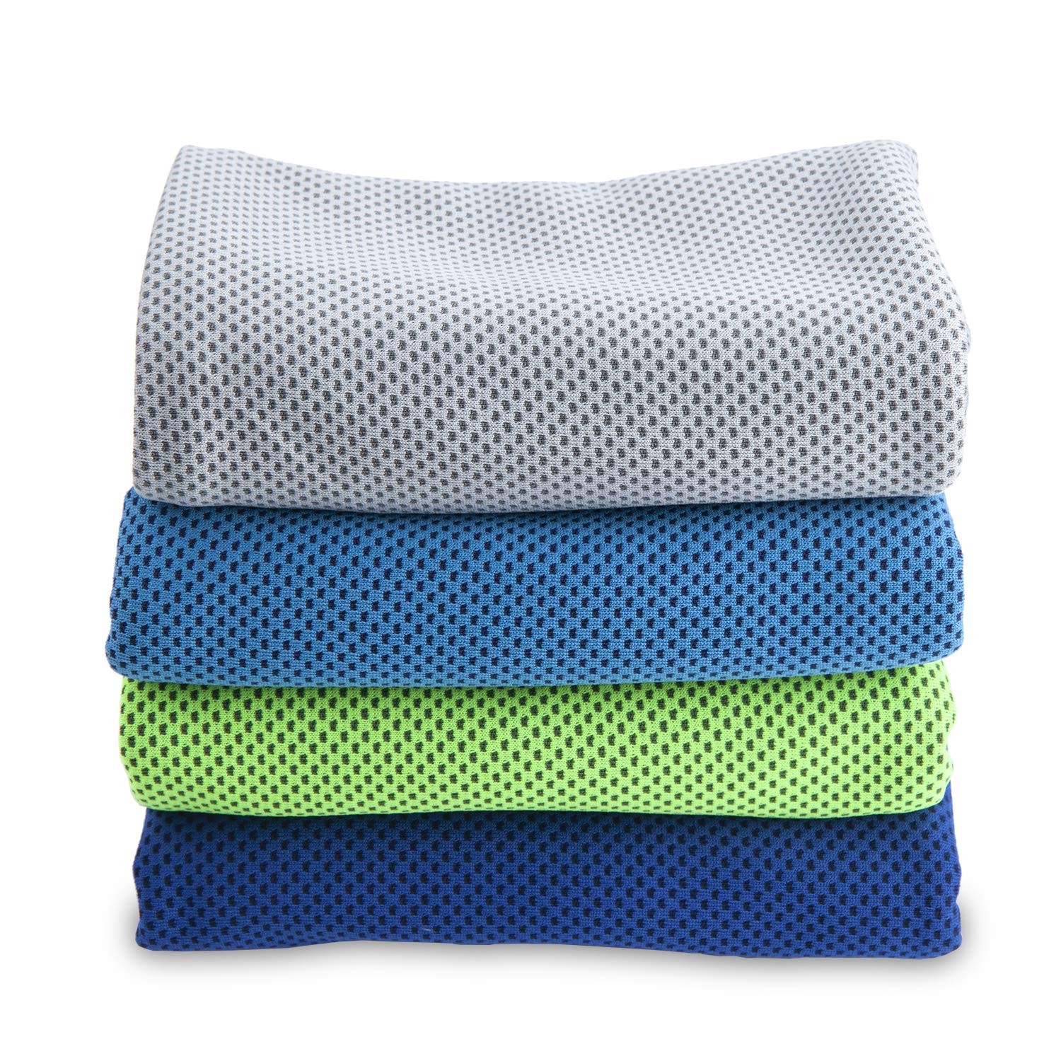 4 Packs Cooling Towel (40&Prime;x 12&Prime;), Ice Towel, 40&Prime;×12&Prime;, Multicolor-1