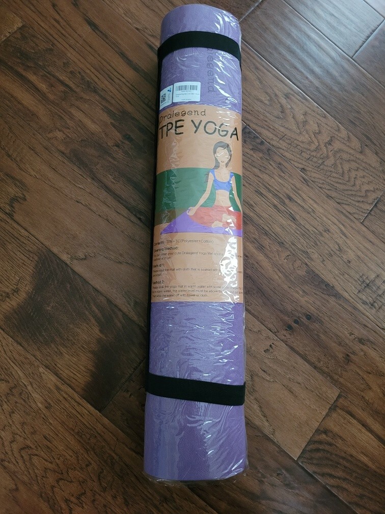  Dralegend TPE Yoga Mat: Purple/Pink Classic 1/4 inch 