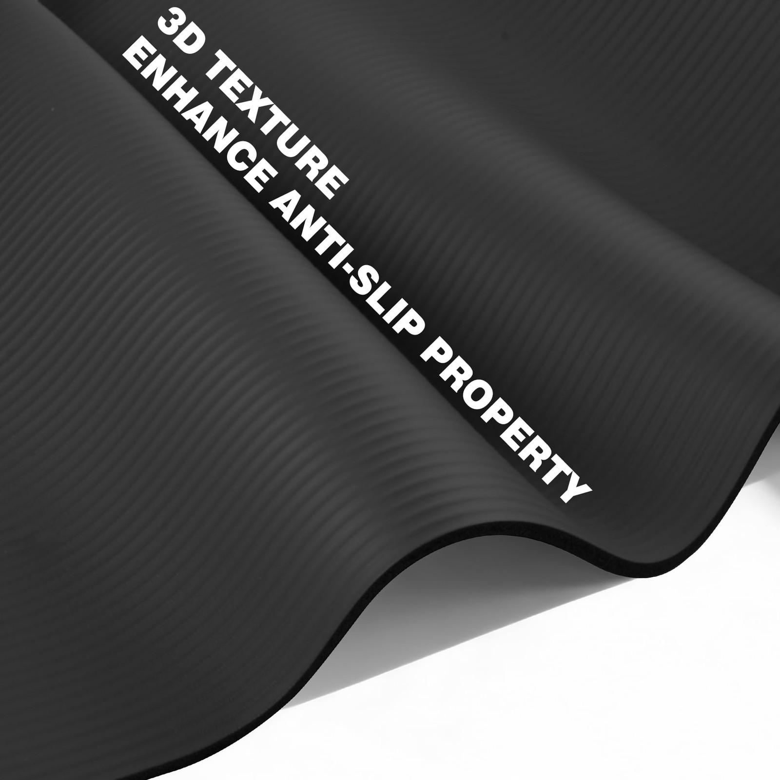 Extra Thick NBR Yoga Mat for Women & Men, 10mm Thick, 72”x24” Large Exercise …